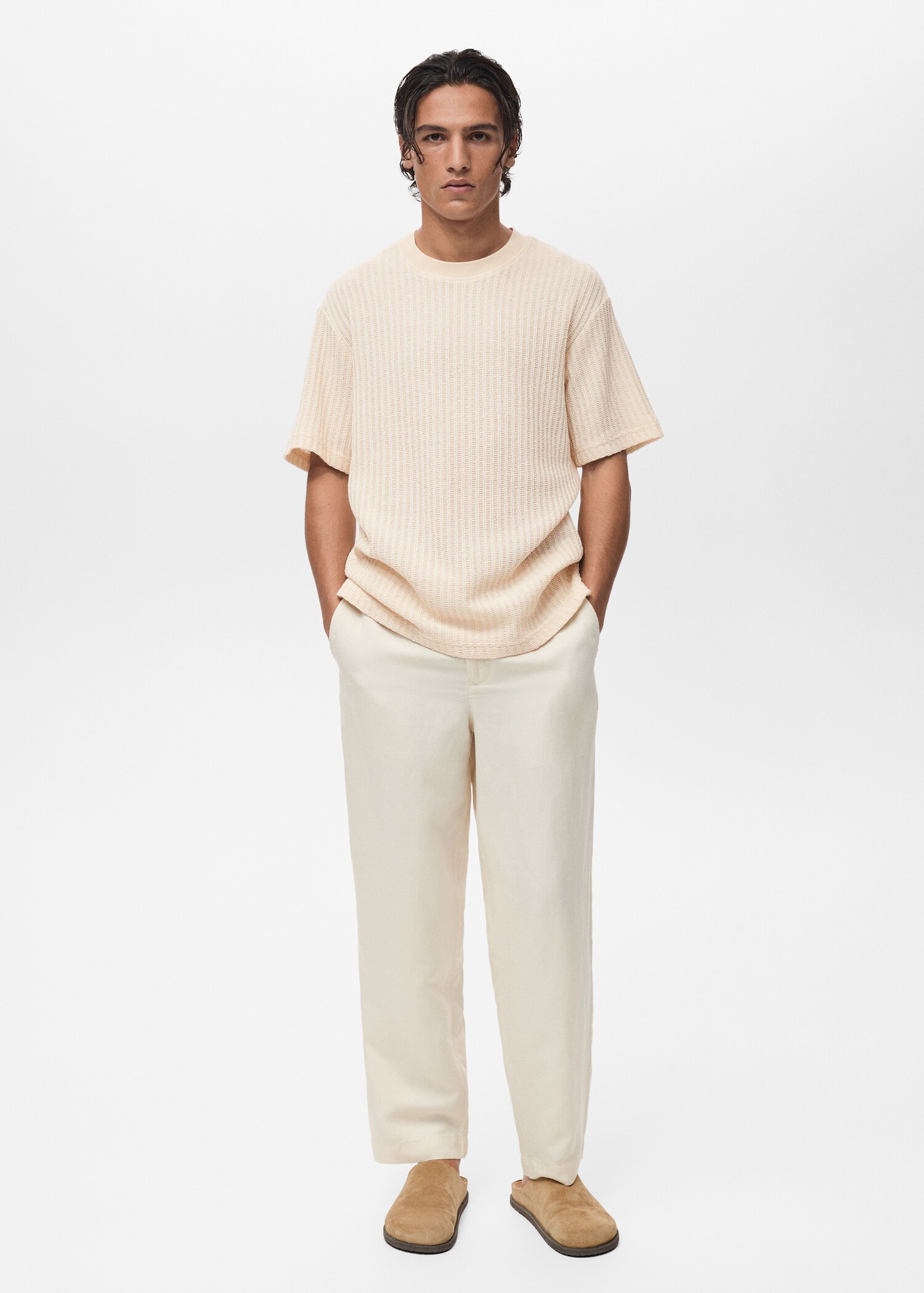Ribbed  knit t-shirt - General plane