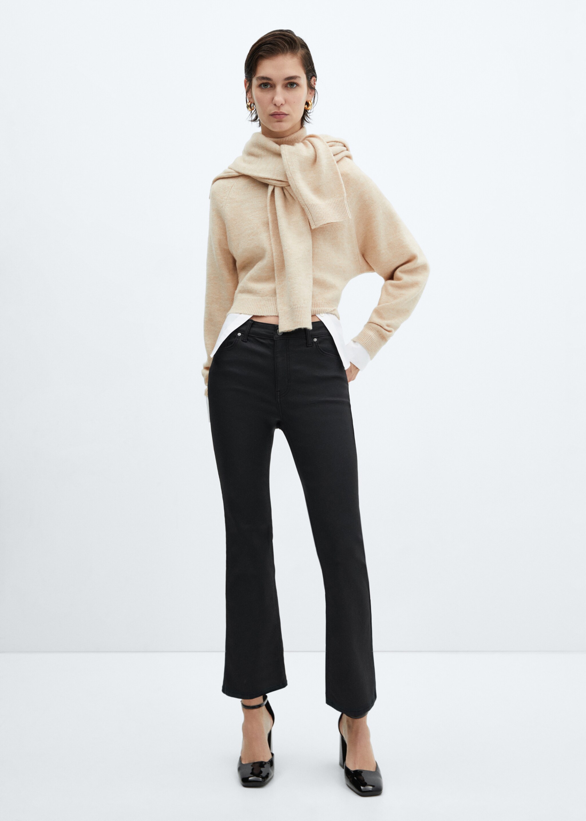 Sienna flare crop mumlu jean pantolon - Genel plan