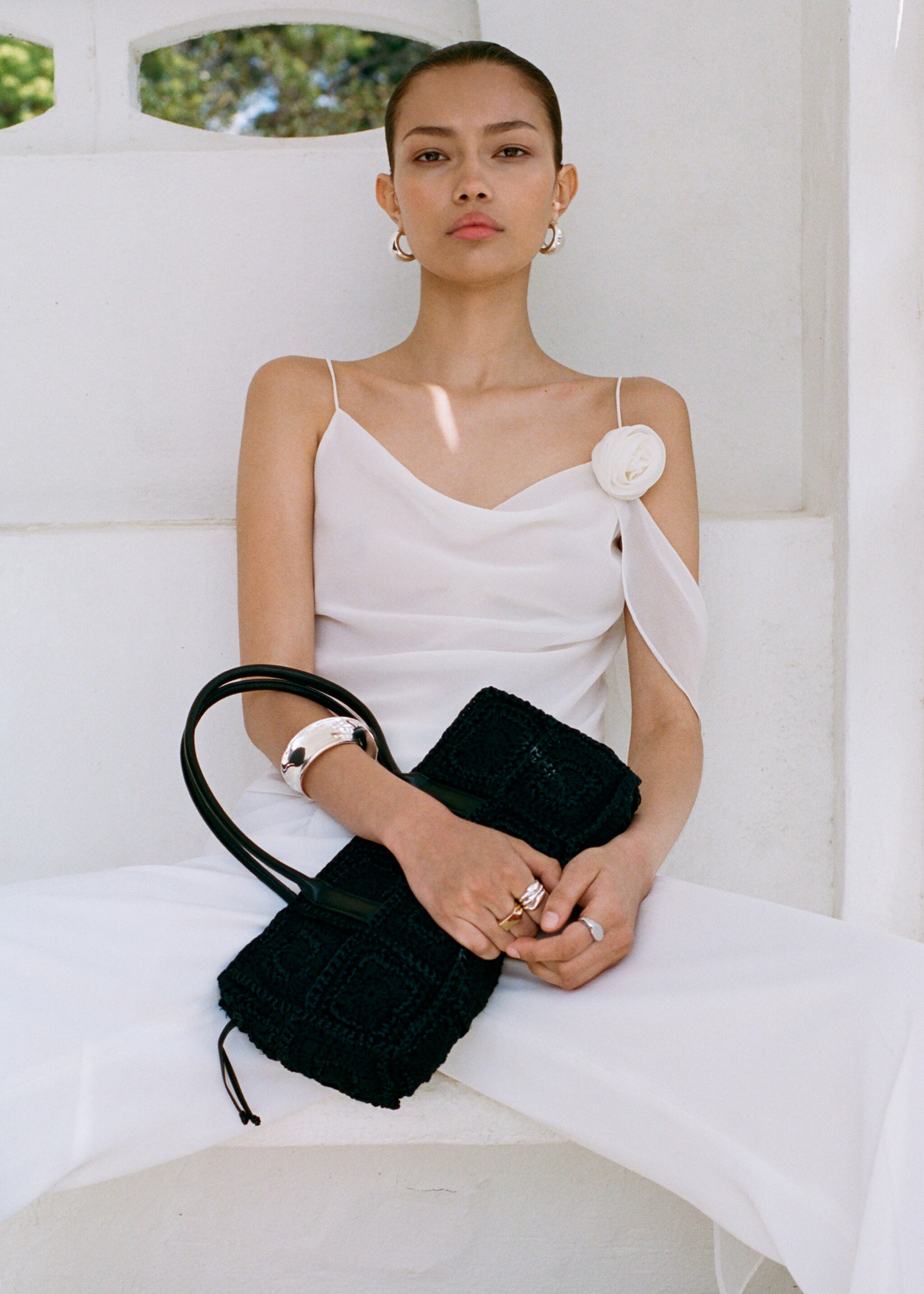 Crochet shoulder bag - General plane