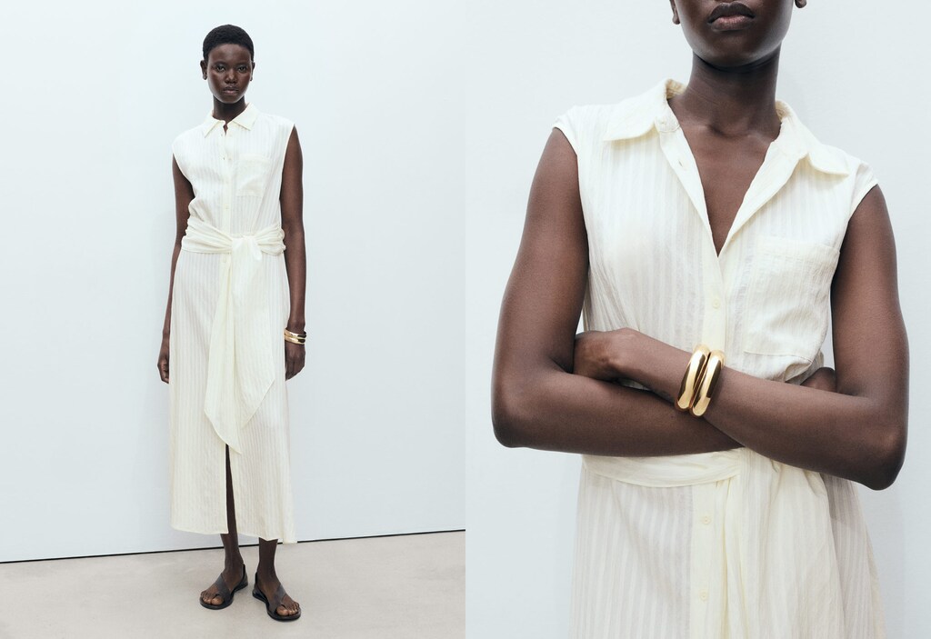 Bow shirt dress - image 3