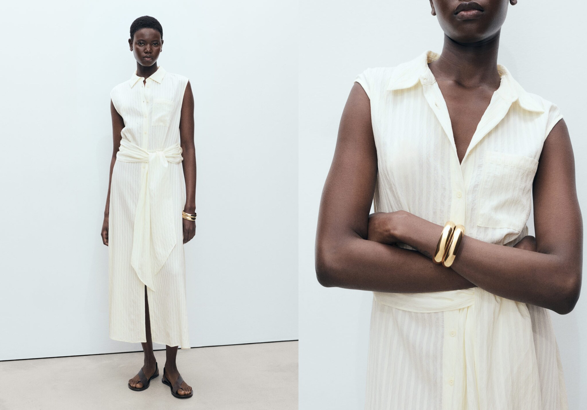 Vestido camisero lazo - Plano panorámico