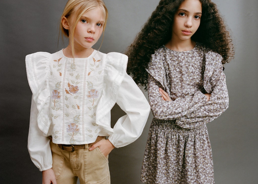 Floral embroidered blouse