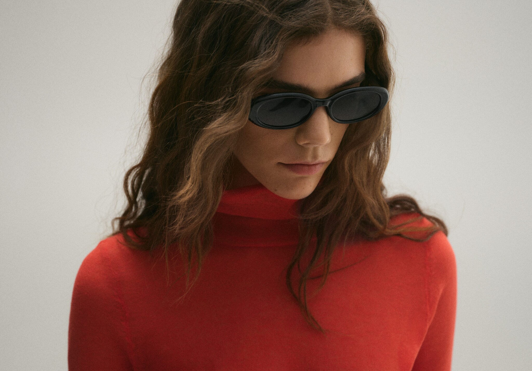 Oval frame sunglasses - Panoramic plane