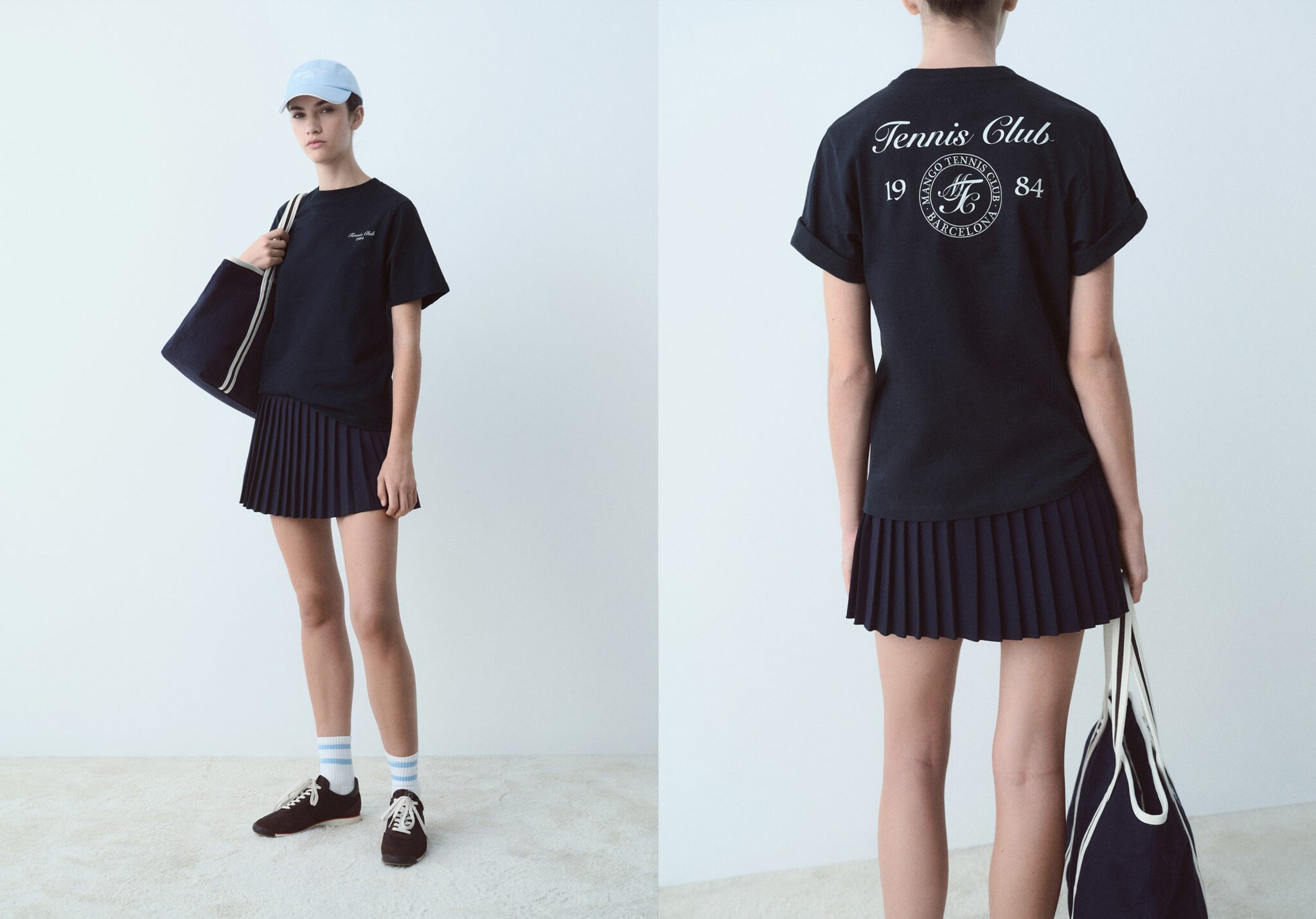 Cotton t-shirt with printed message - Panoramic plane