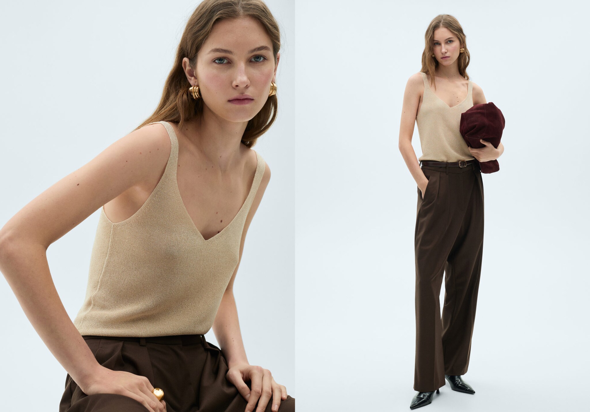 Lurex knitted top - Panoramic plane