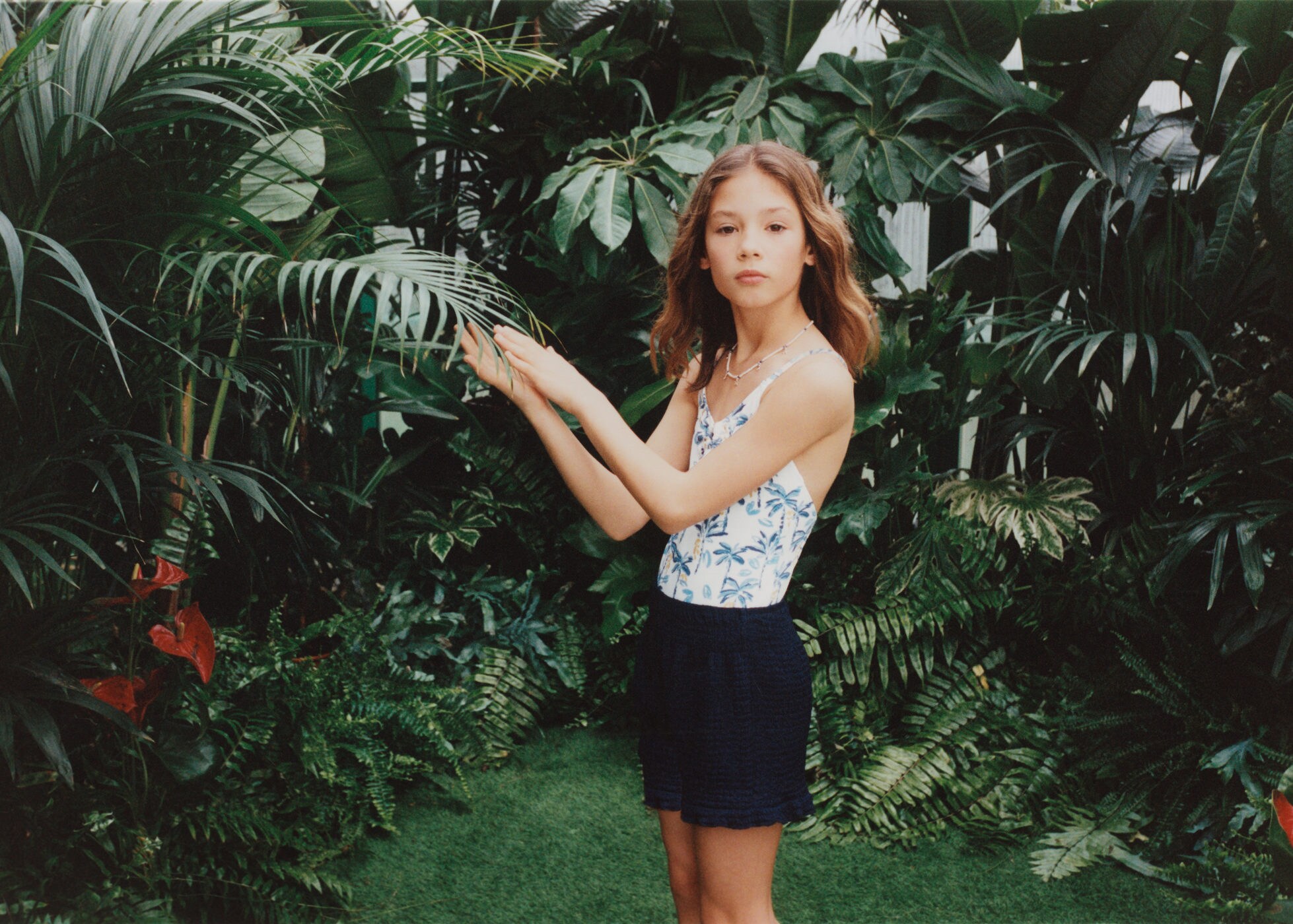 Tropical print swimsuit - Panoramic plane