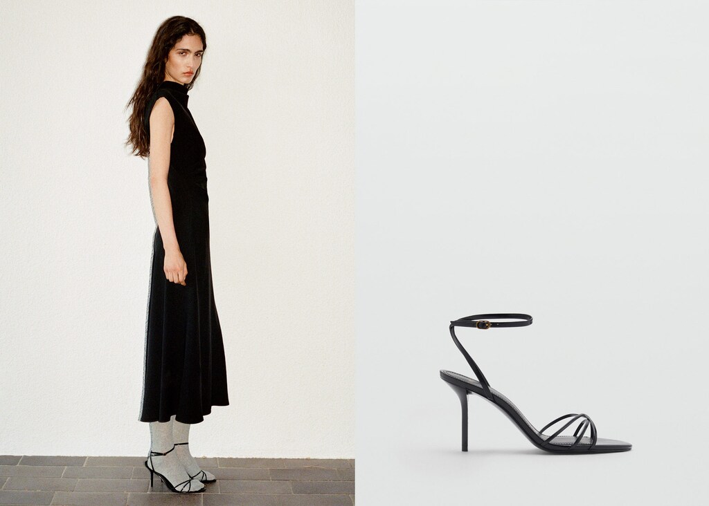 Strappy heeled sandals