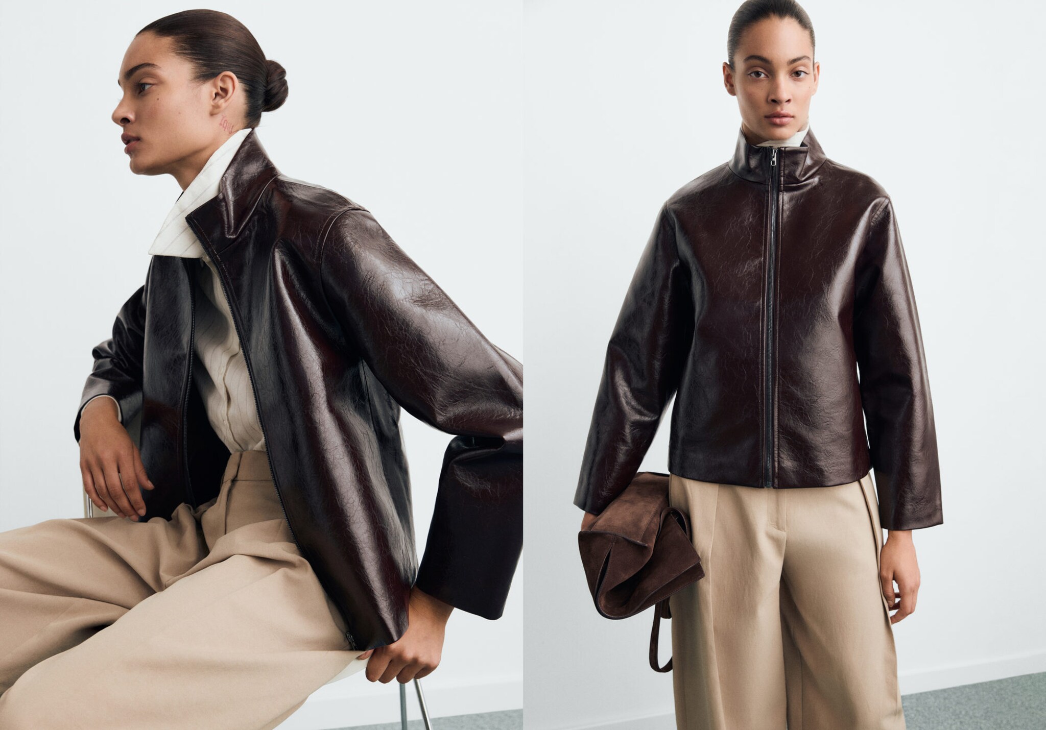 Perkins collar texture jacket - Panoramic plane