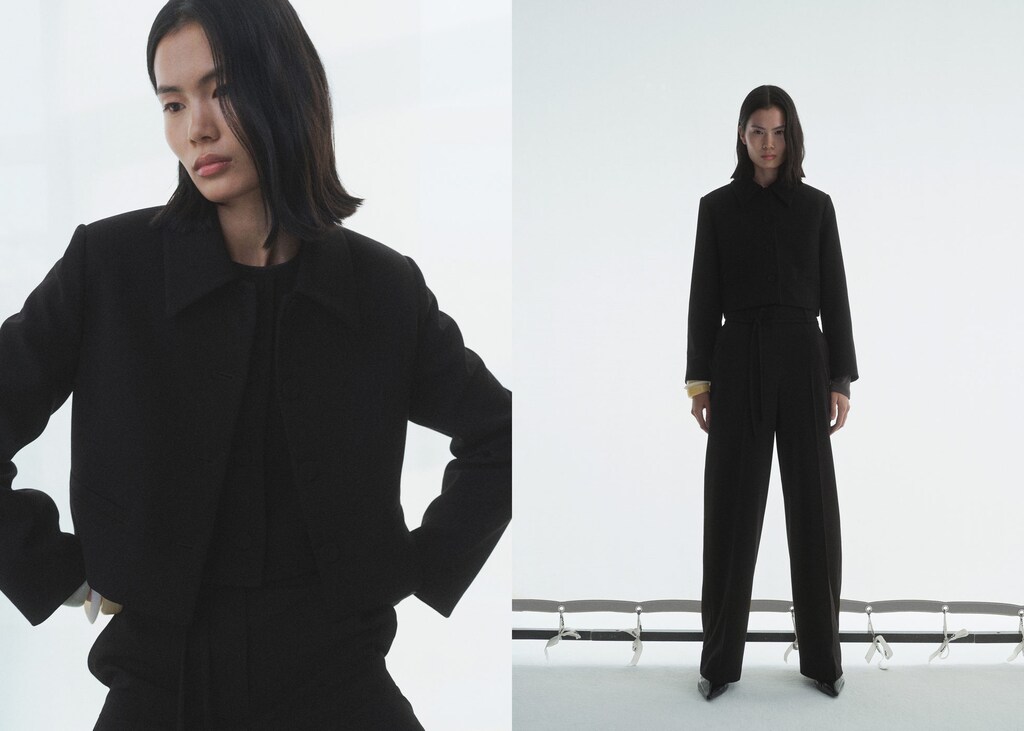 Suit blazer with lapels