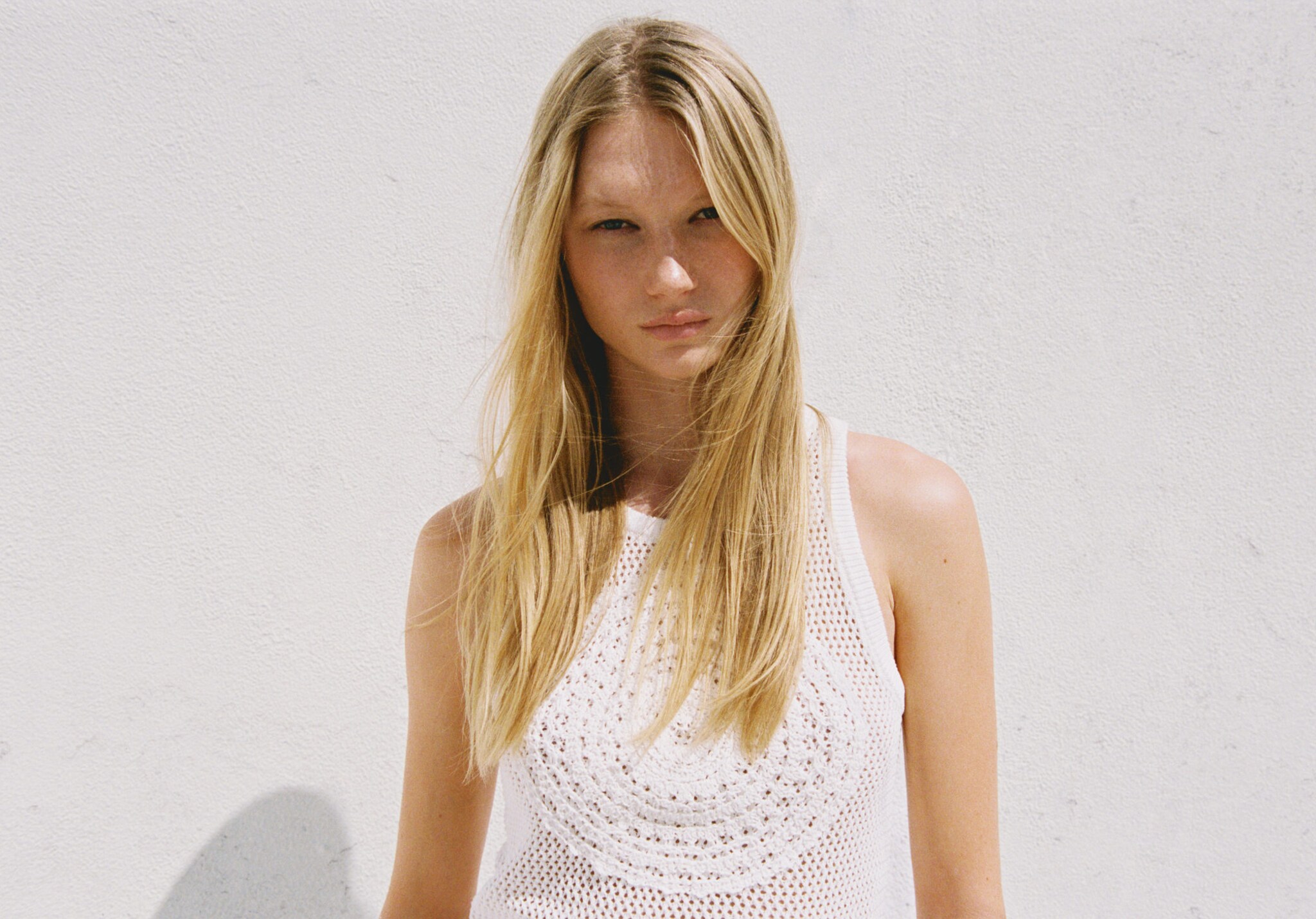 Cotton crochet top - Panoramic plane