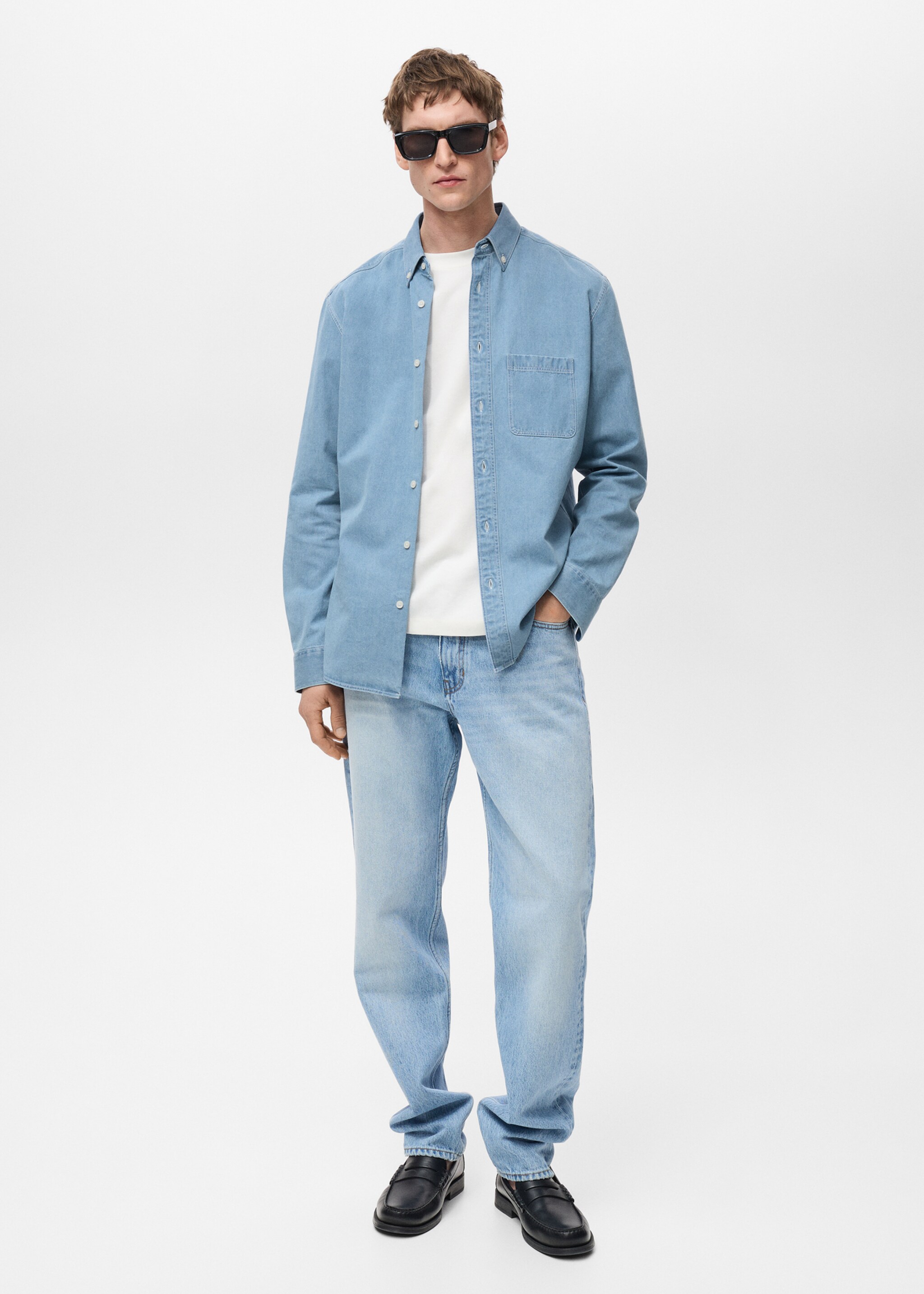 Chemise en jean 100 % coton - Plan général