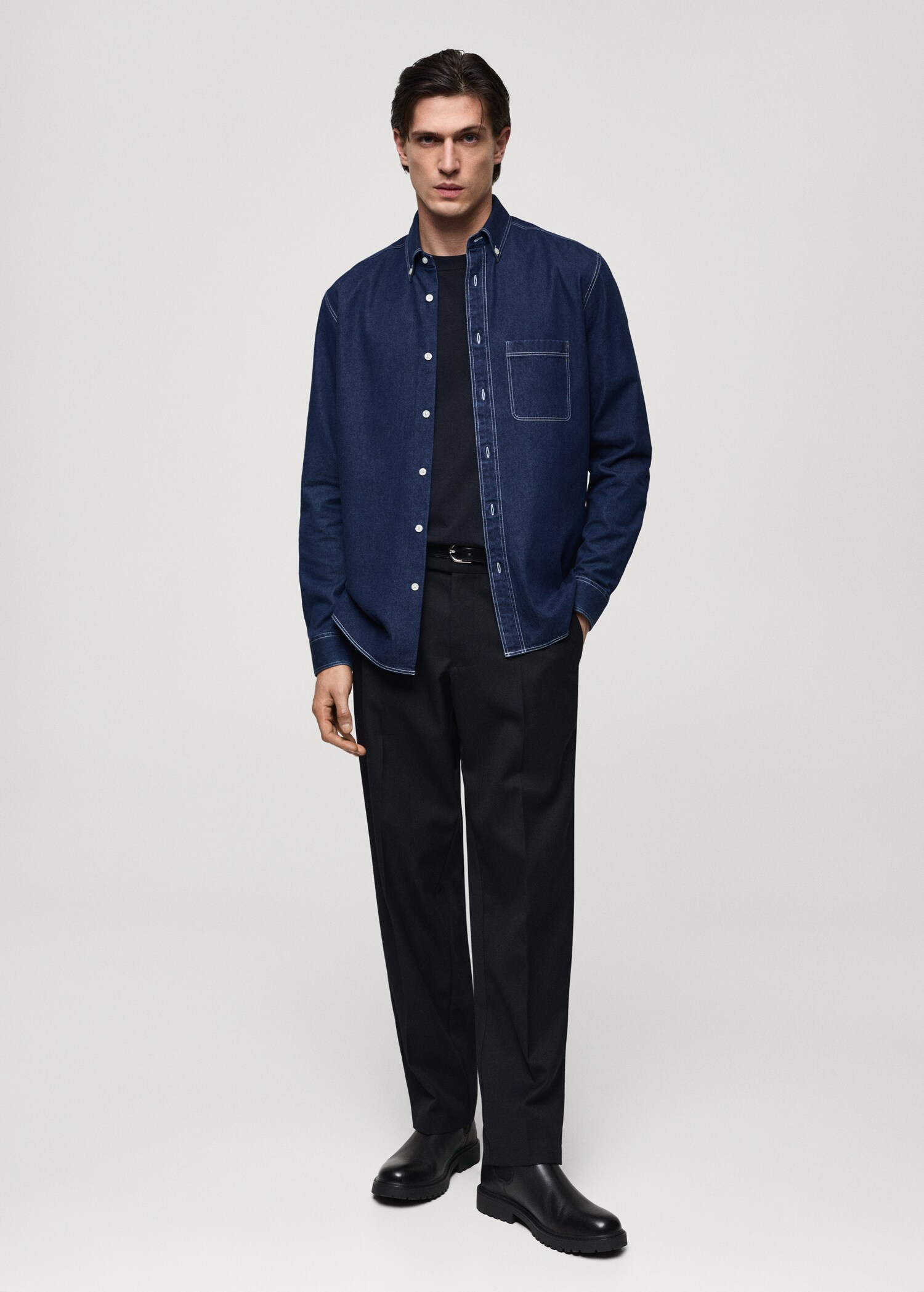 Chemise en jean 100 % coton - Plan général