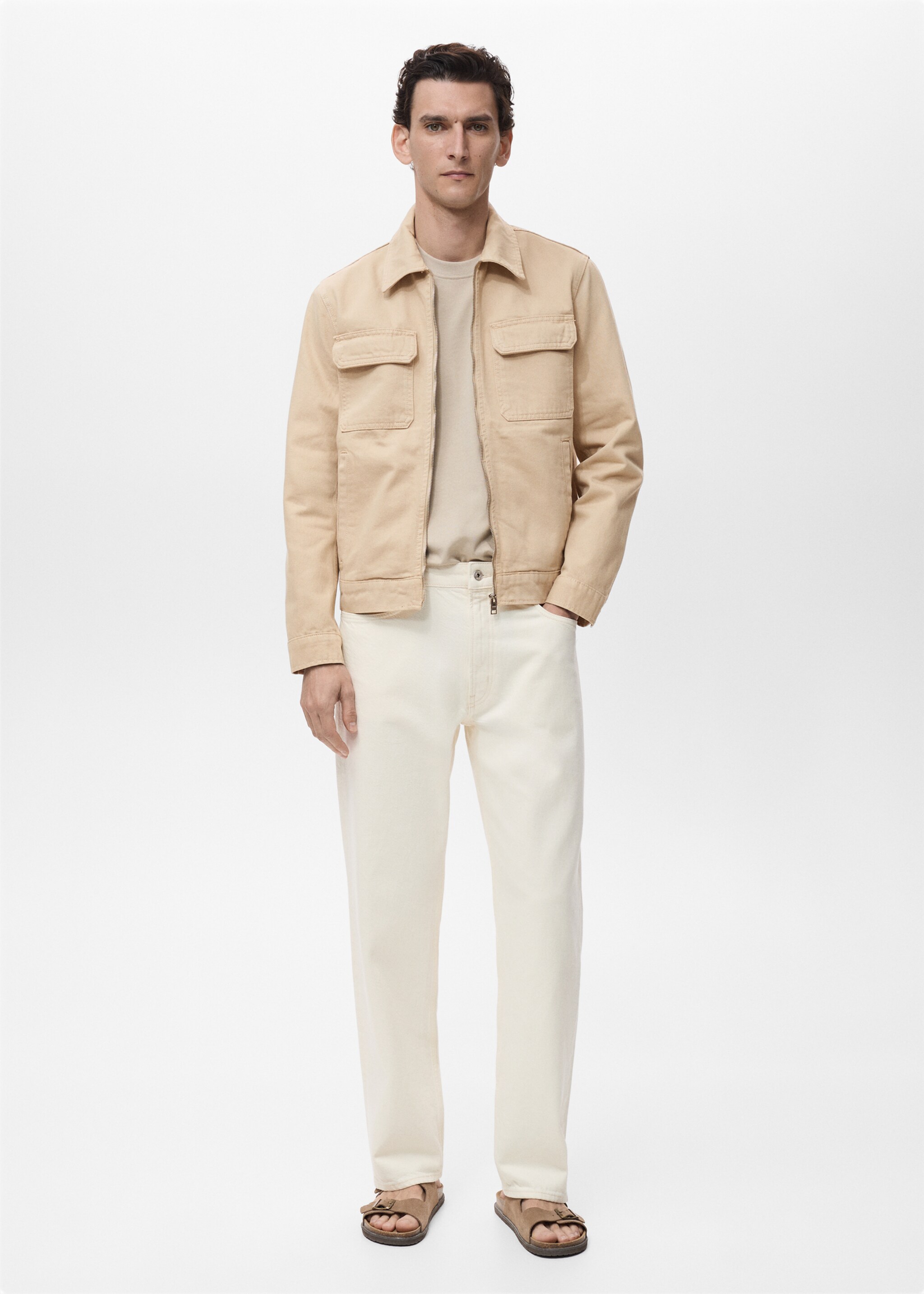 Blouson en jean poches - Plan général
