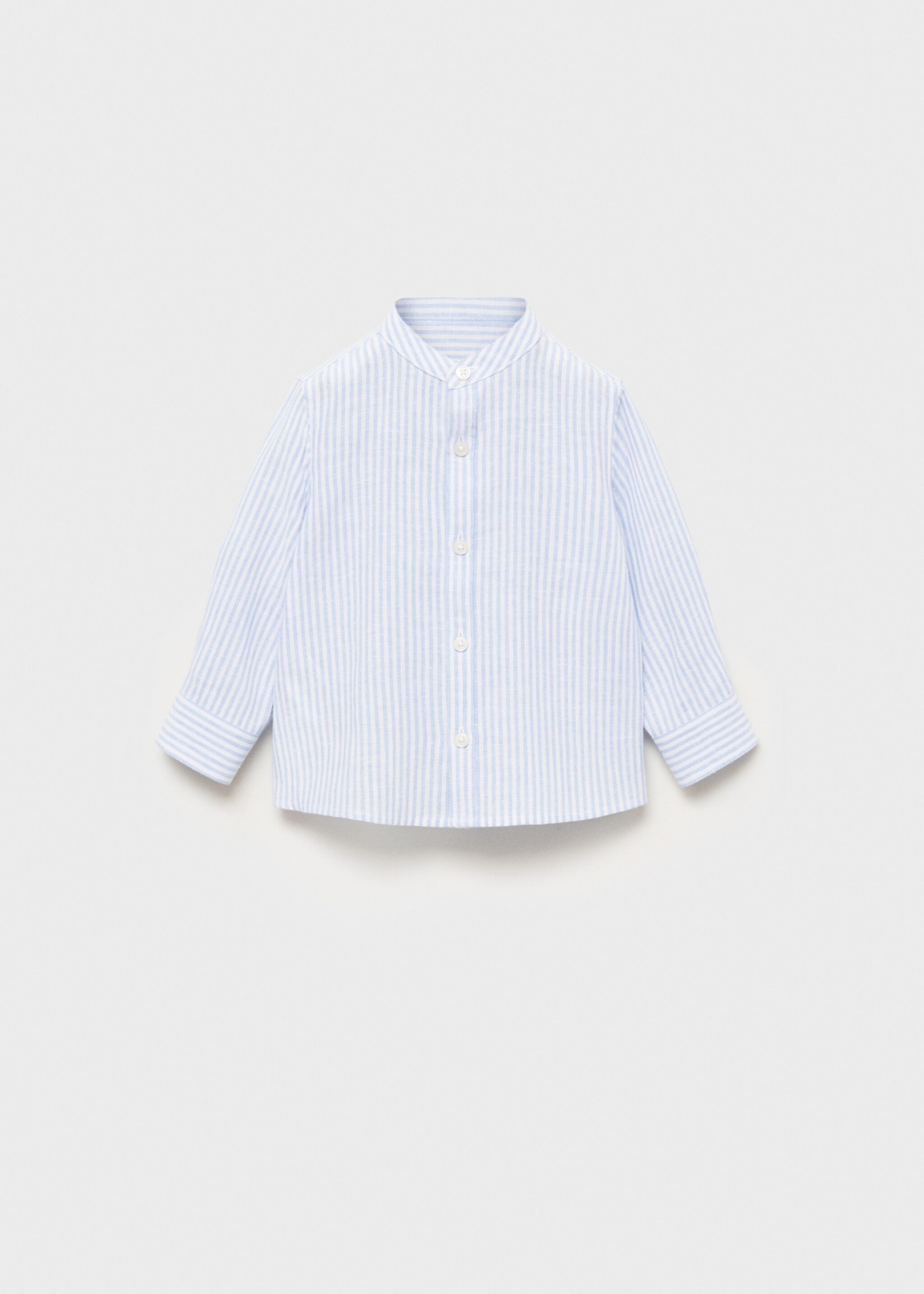 Striped linen-blend shirt - Article without model