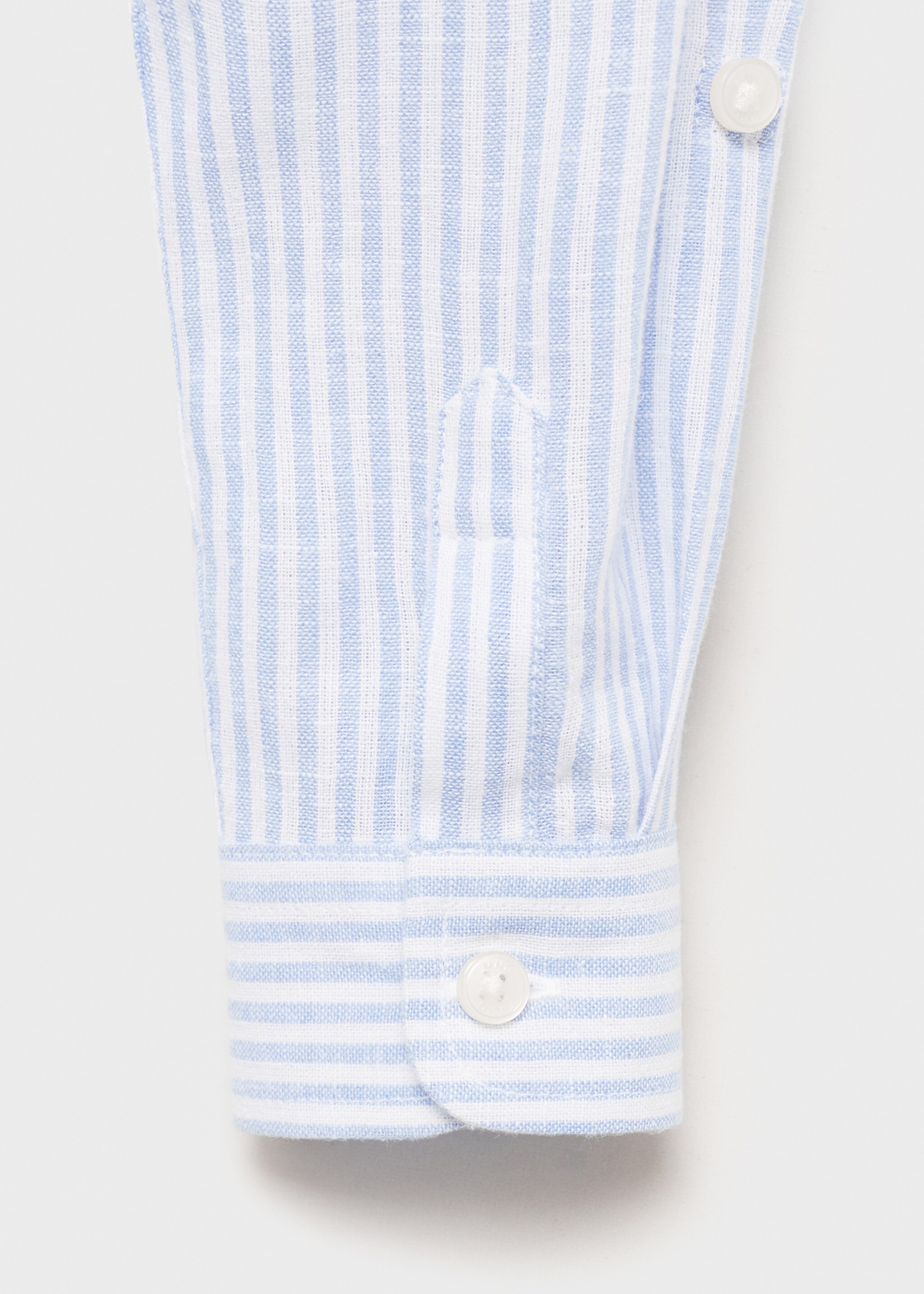 Striped linen-blend shirt - Details of the article 8