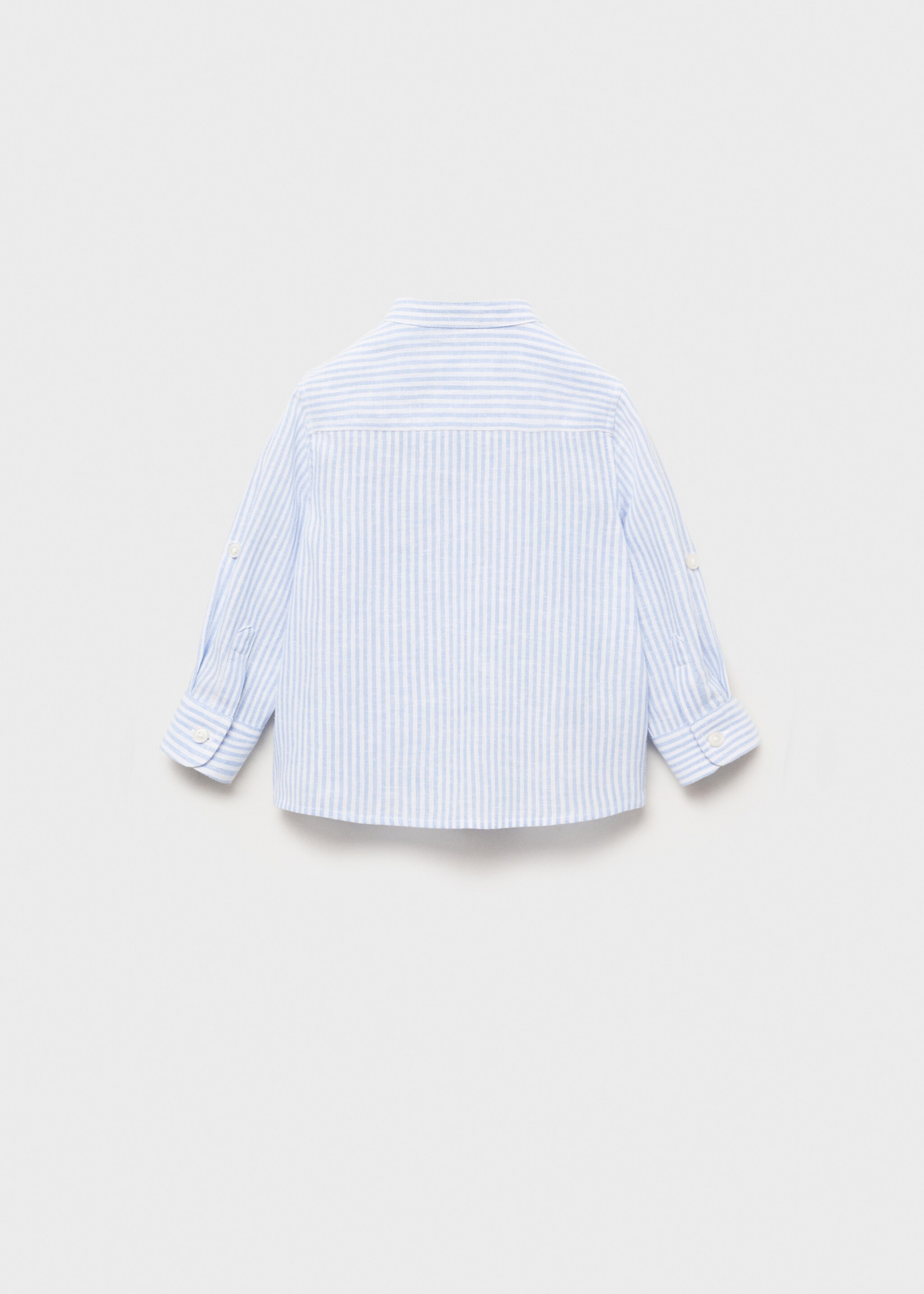 Striped linen-blend shirt - Reverse of the article