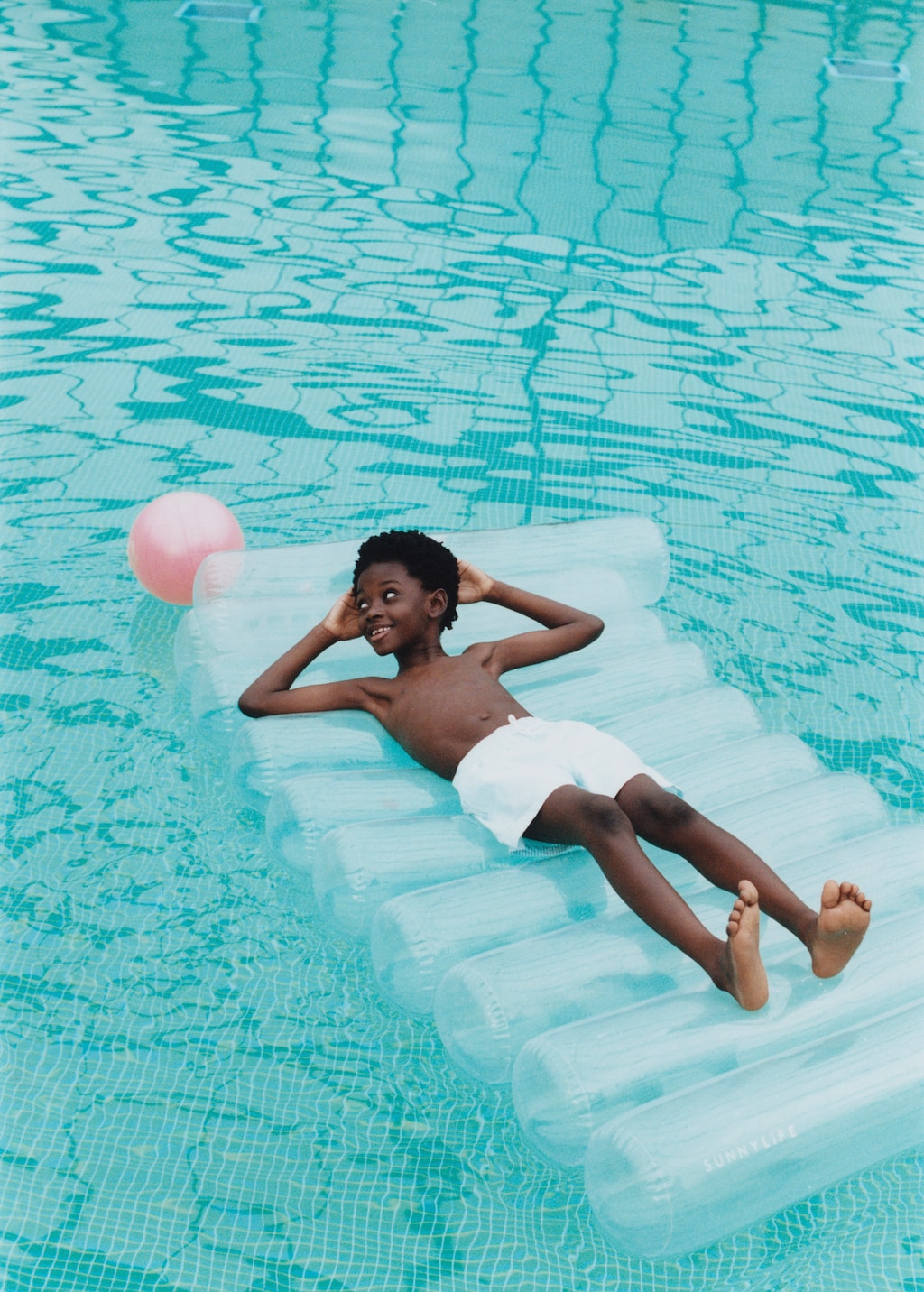 Multi-striped swimsuit