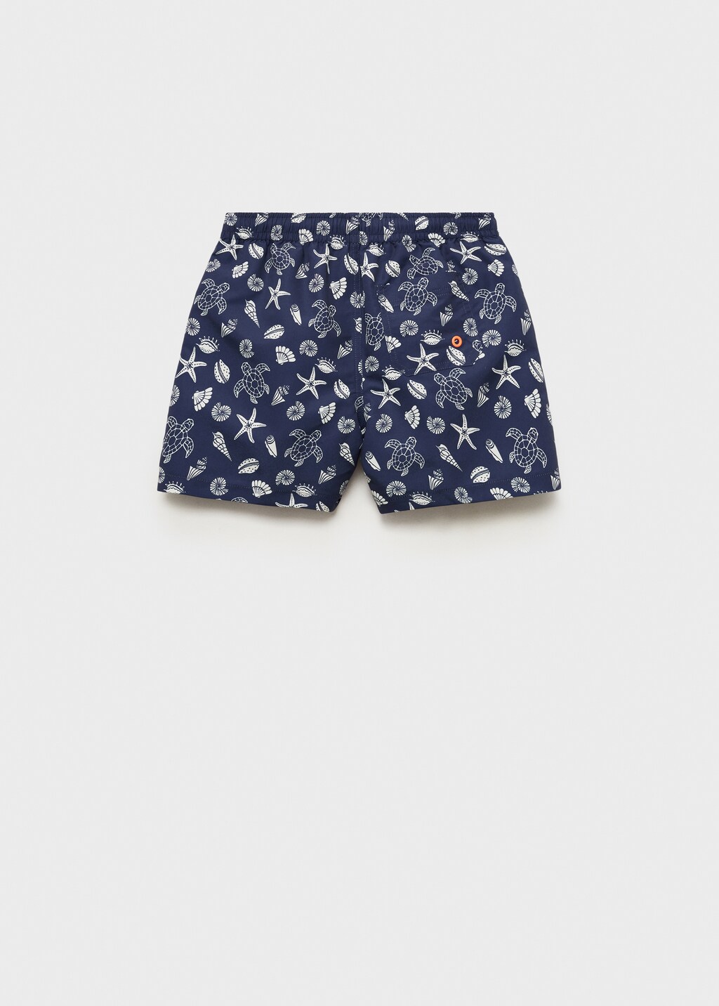 Marine-print swimsuit