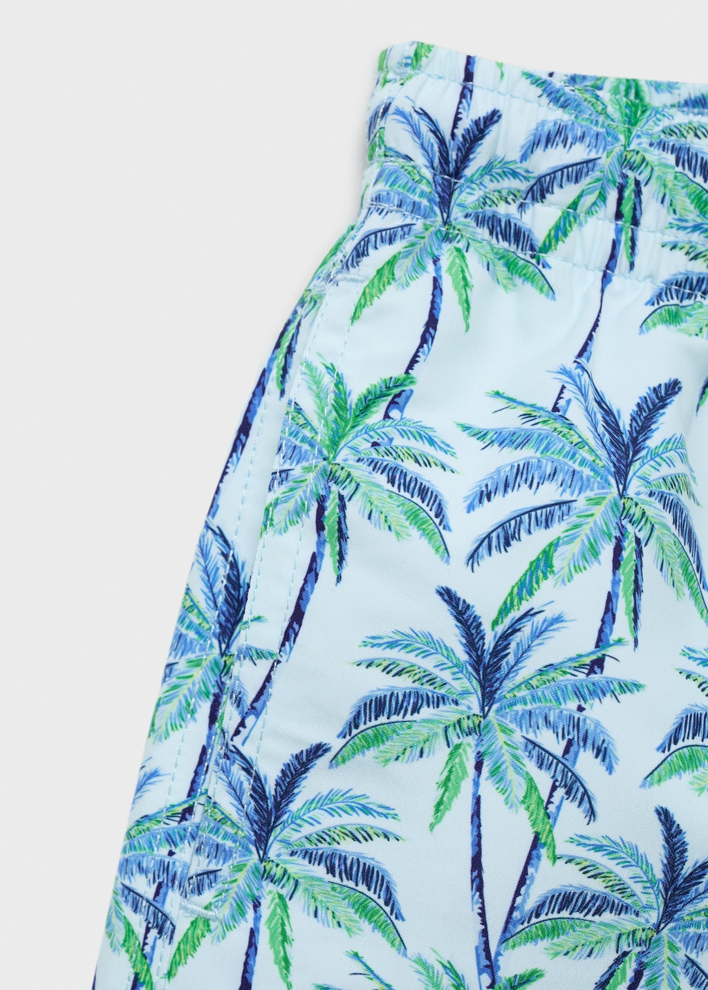 Palm trees print swimsuit trunks