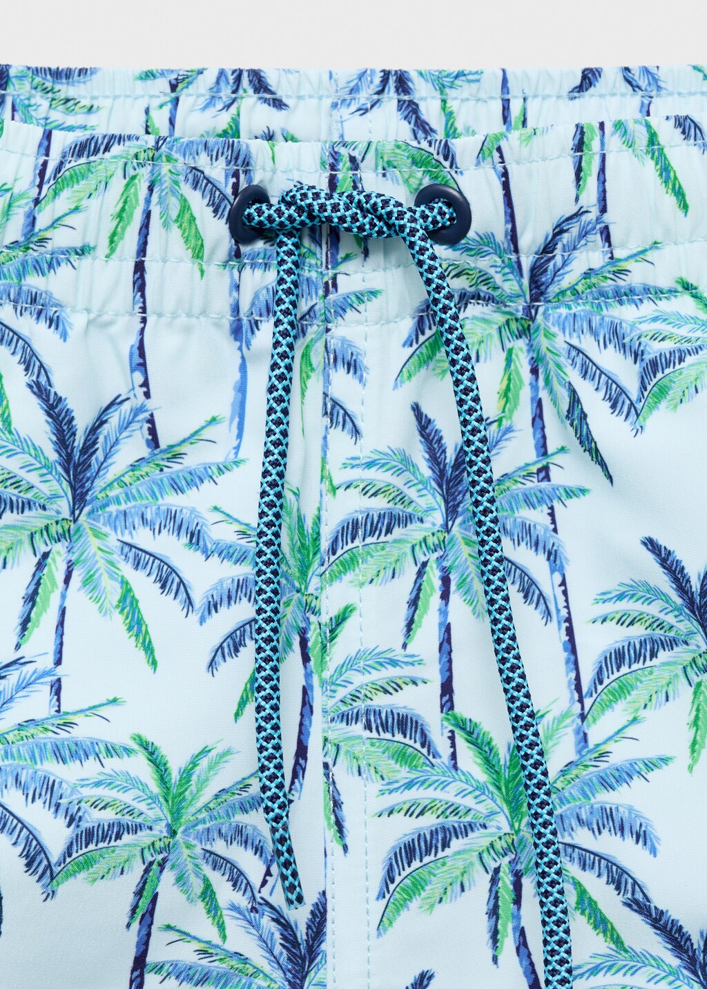 Palm trees print swimsuit trunks