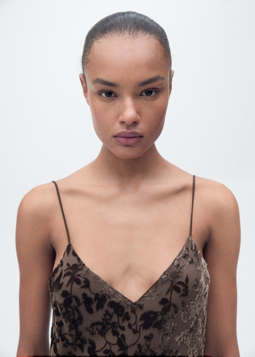 Devoré floral dress