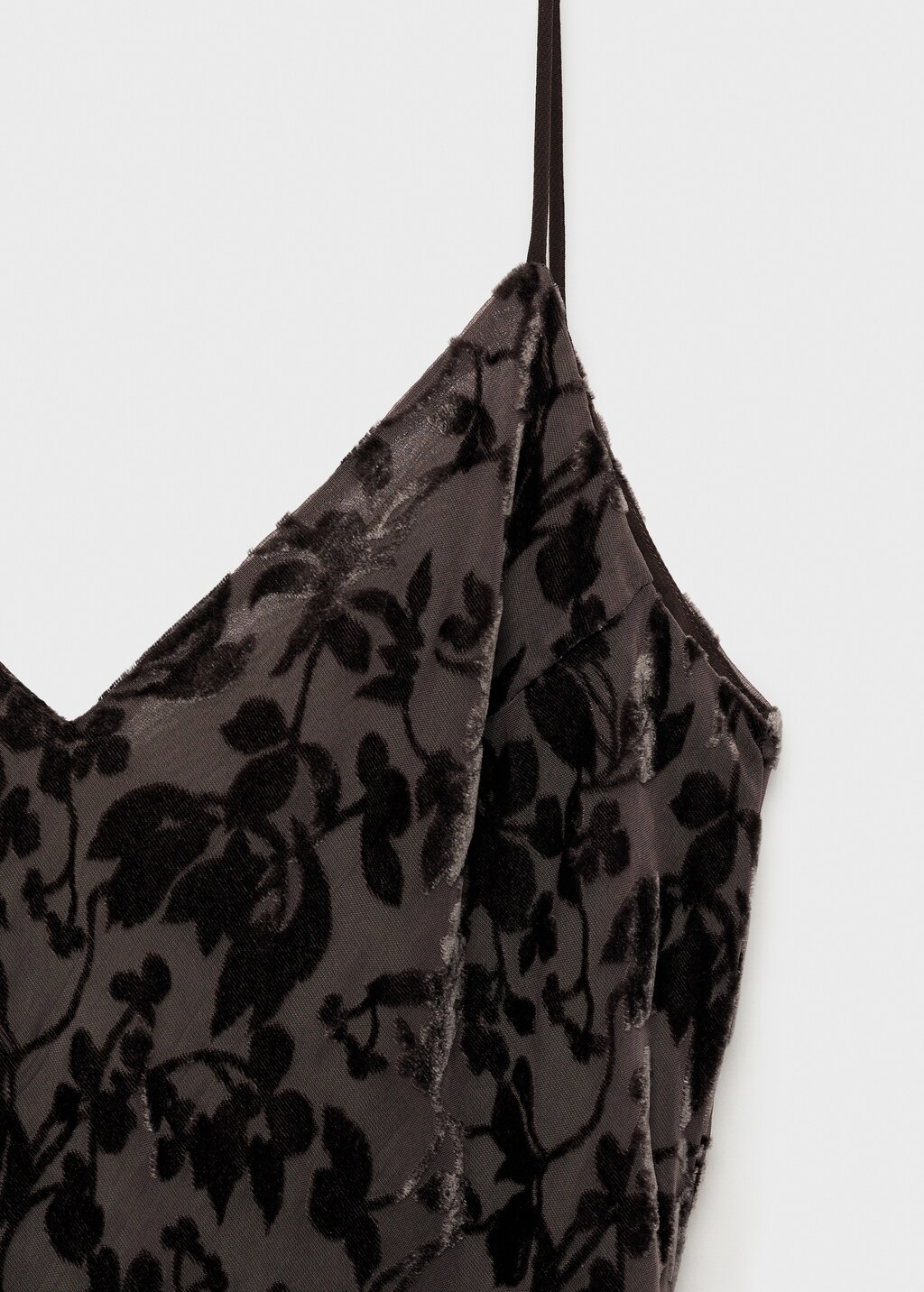 Devoré floral dress