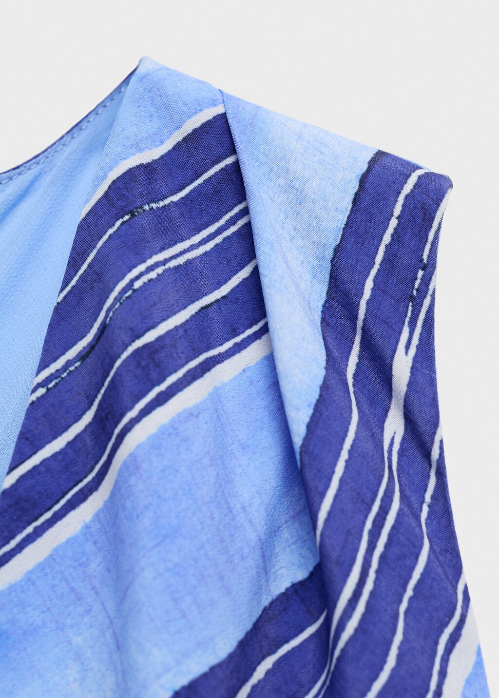 Striped flared dress