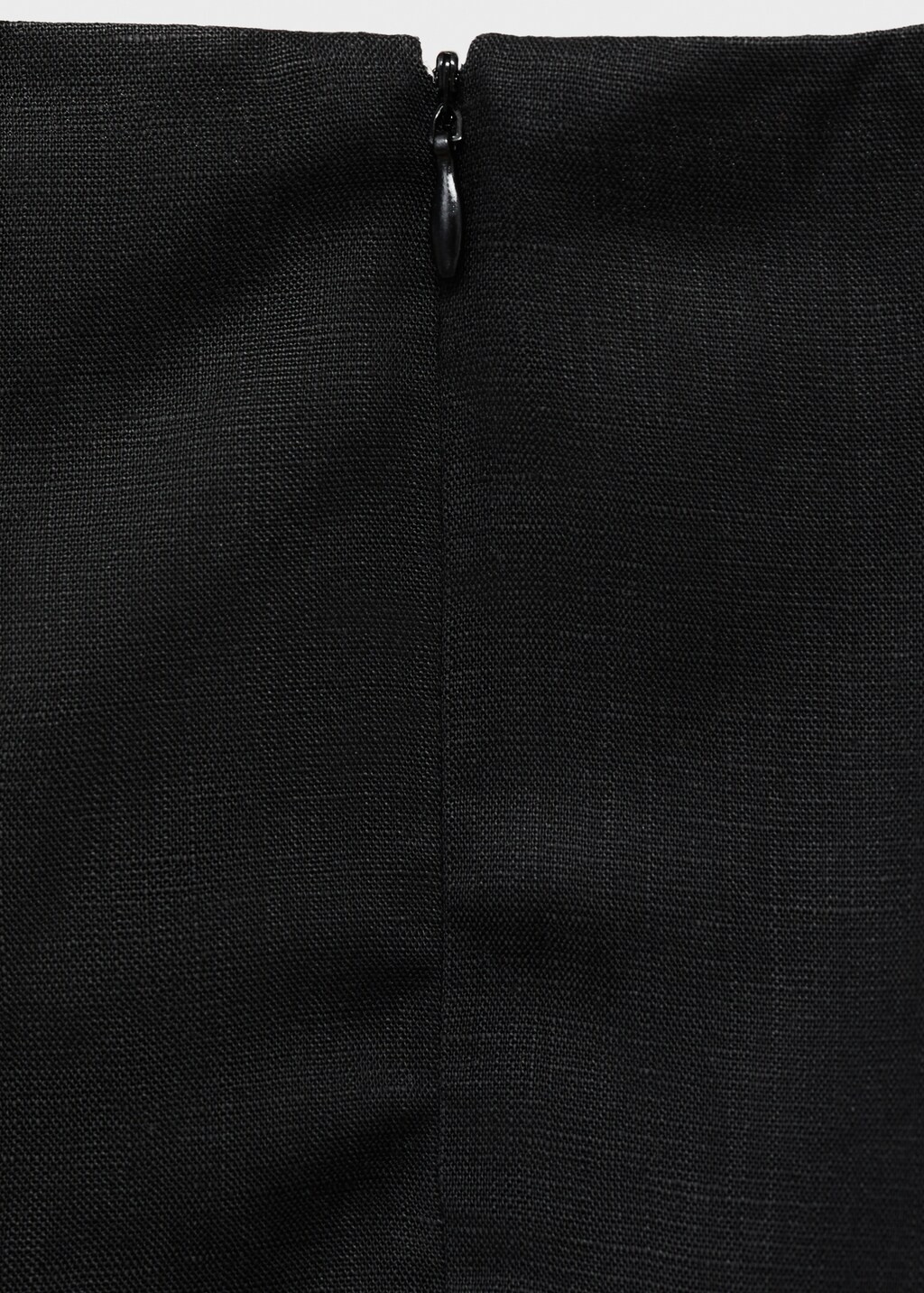 Linen-blend dress with pleats