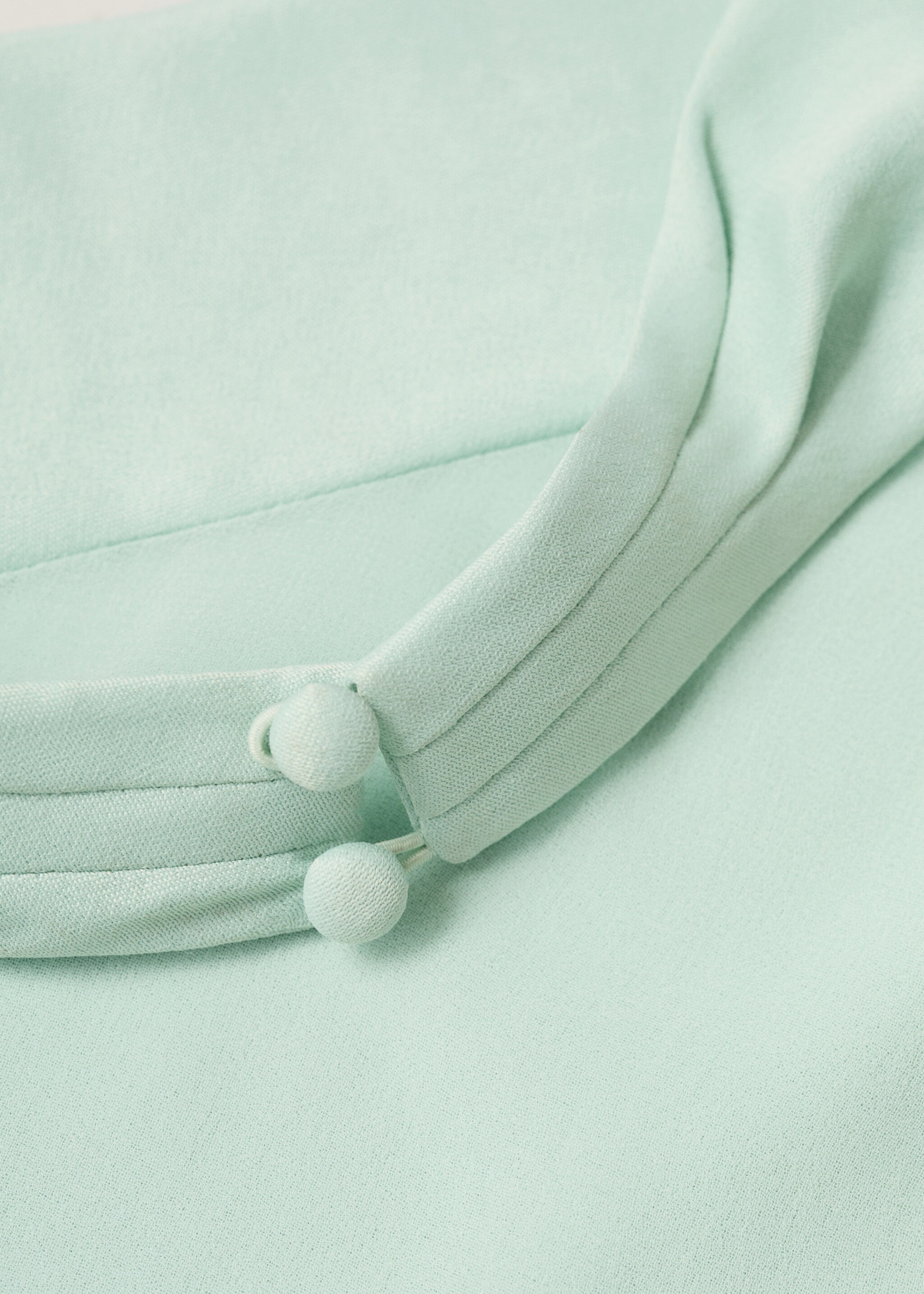 Vestido satinado cuello halter - Detalle del artículo 0