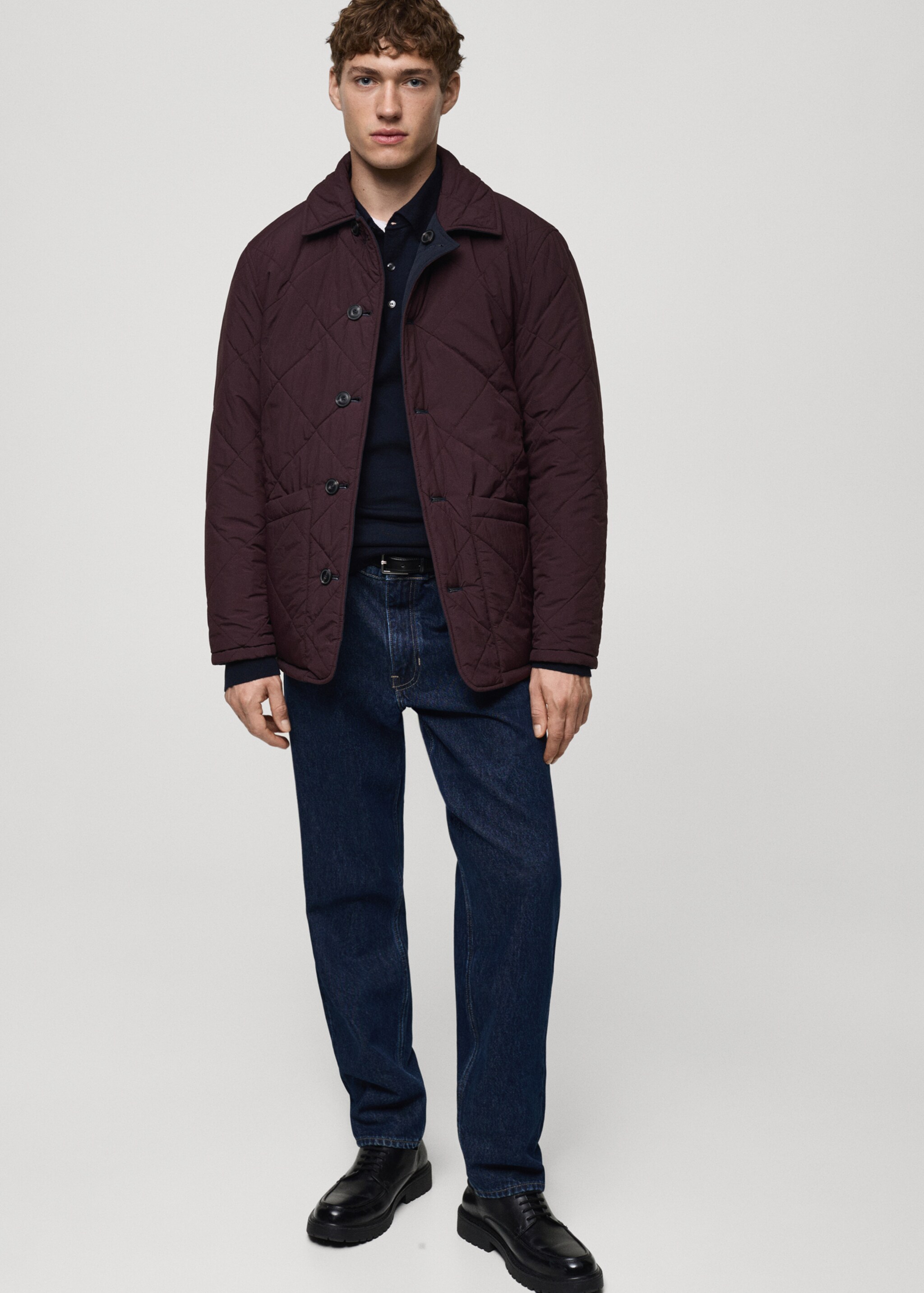 Two-tone reversible quilted jacket - Details of the article 6