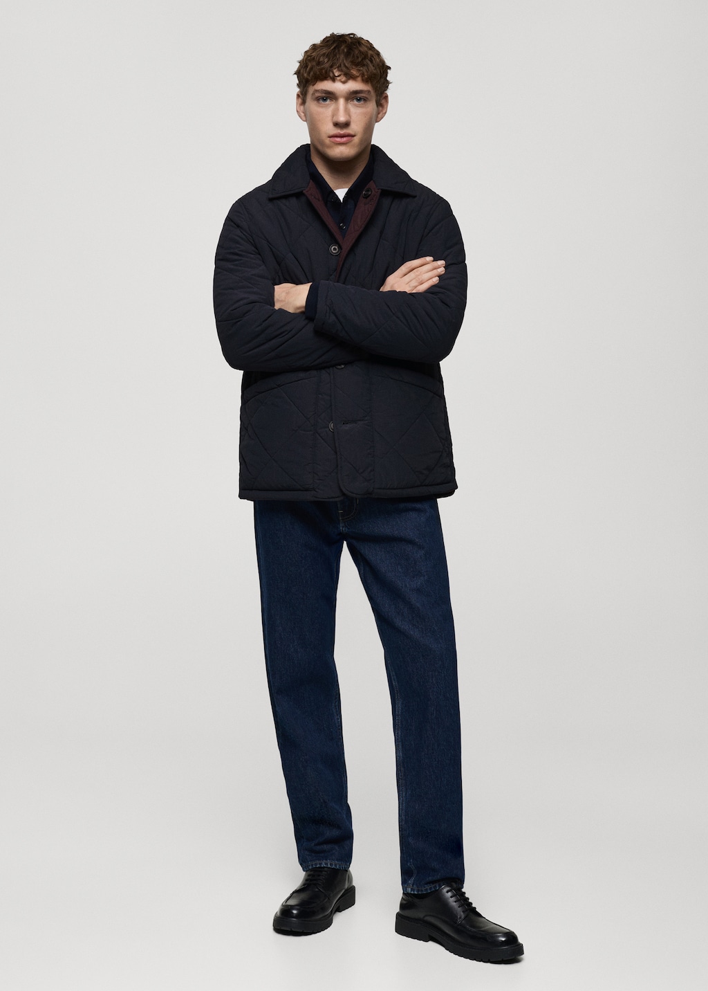 Two-tone reversible quilted jacket - Men | MANGO USA Two-tone reversible quilted jacket - Men | MANGO USA