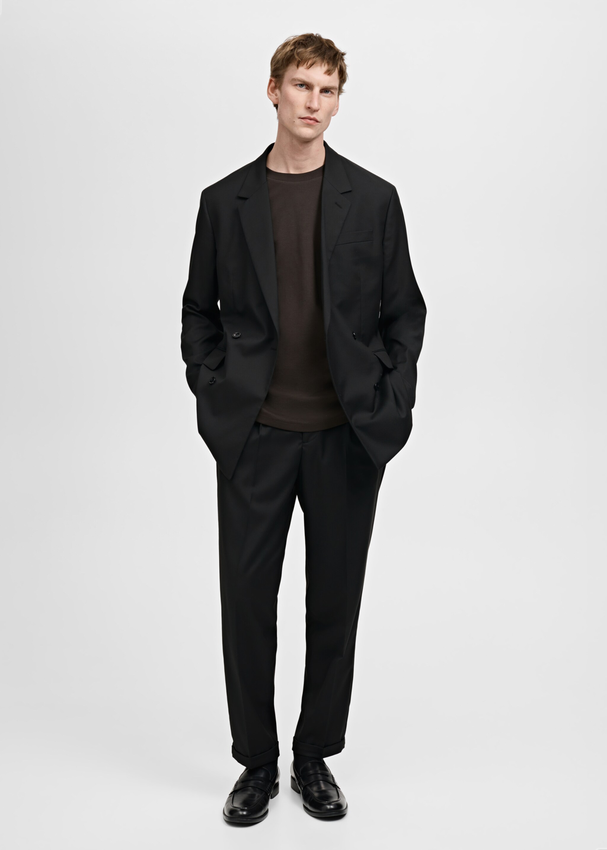 Pantalón traje Boston regular fit - Plano general