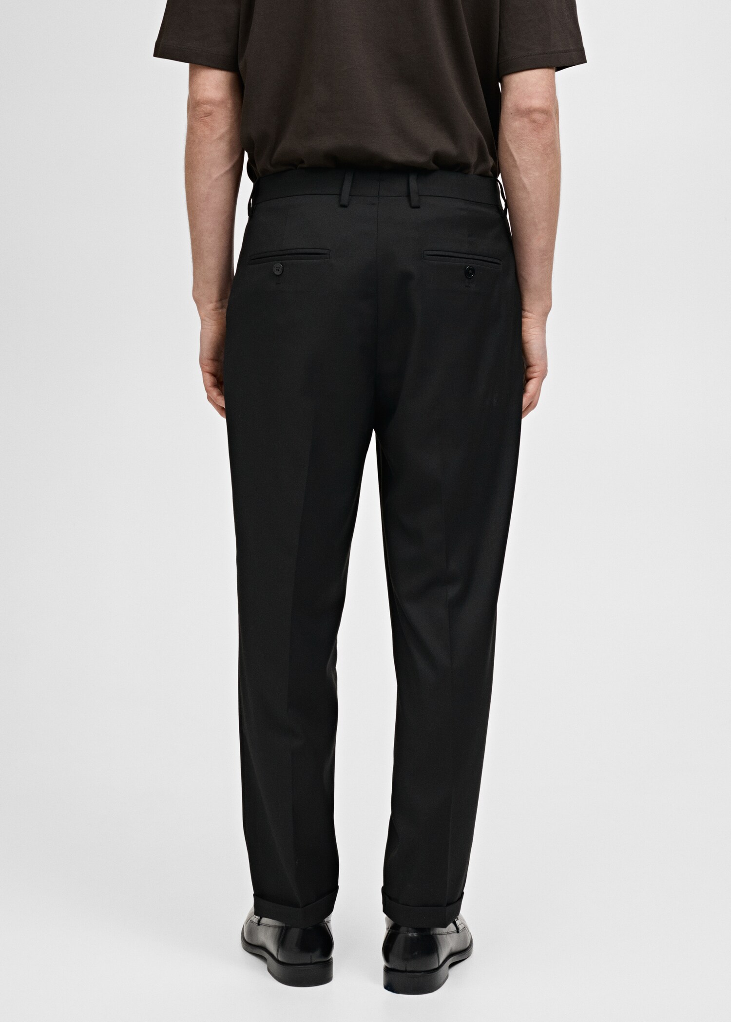 Boston regular-fit suit trousers - Reverse of the article