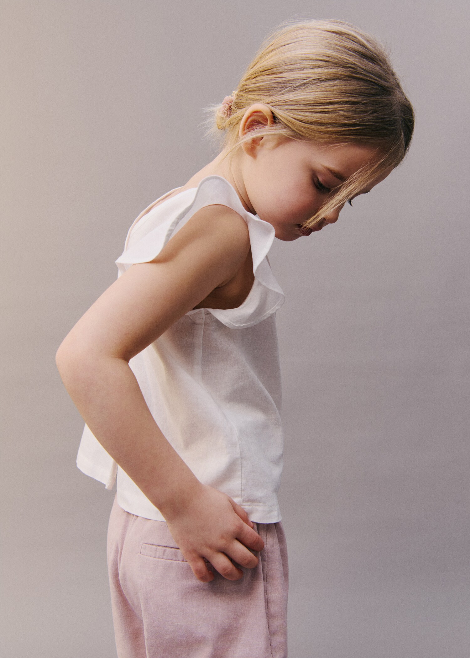 Blouse volantée lin - Plan général