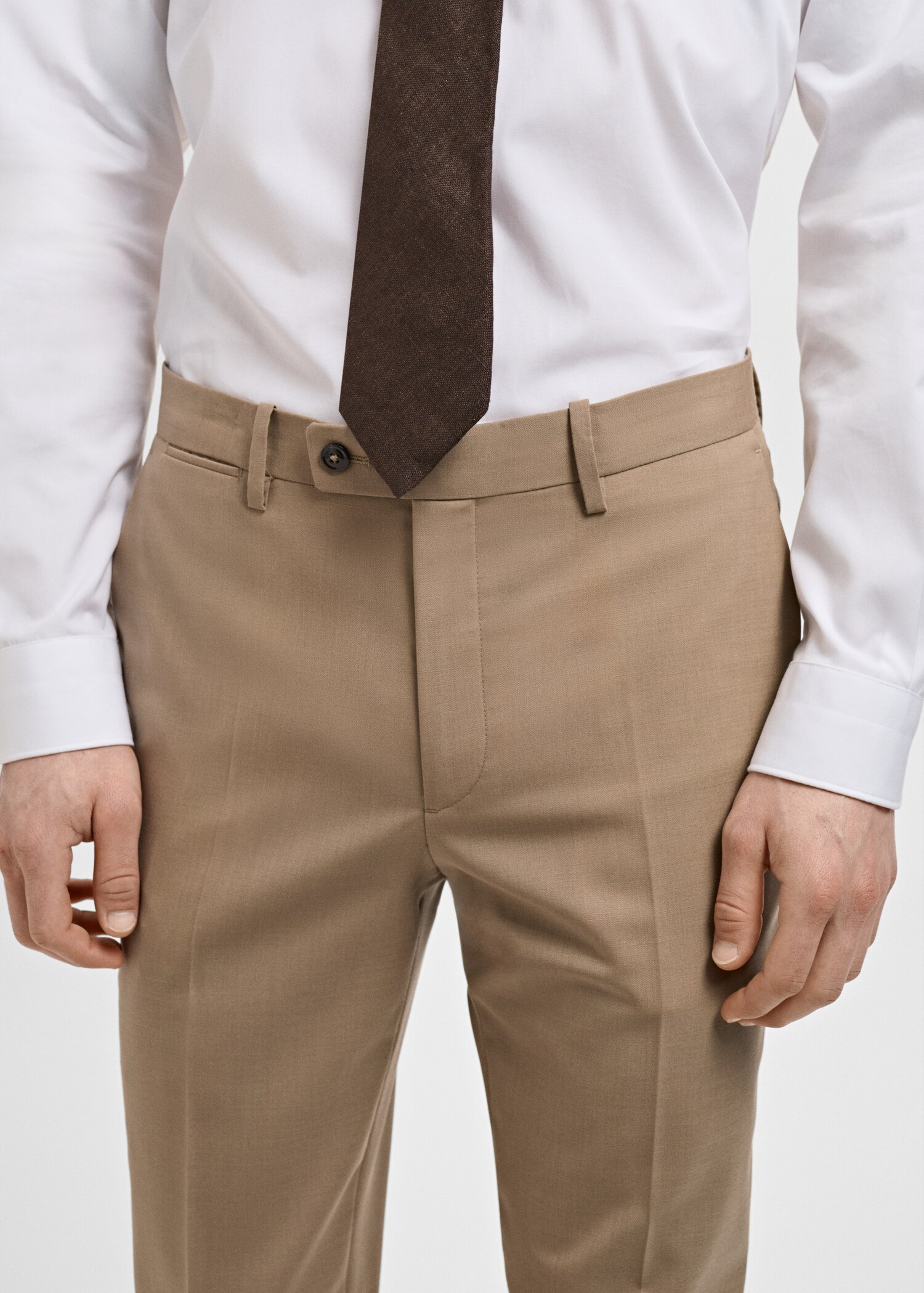 Turin 100% virgin wool suit trousers - Details of the article 1