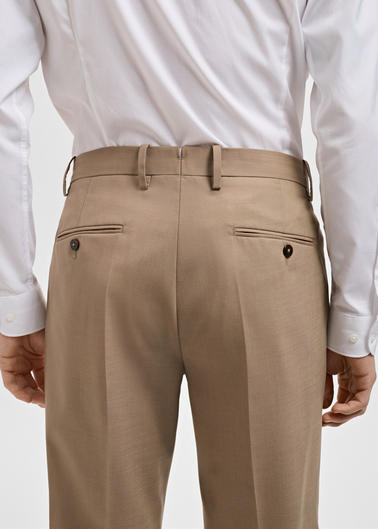 Turin 100% virgin wool suit trousers - Details of the article 3