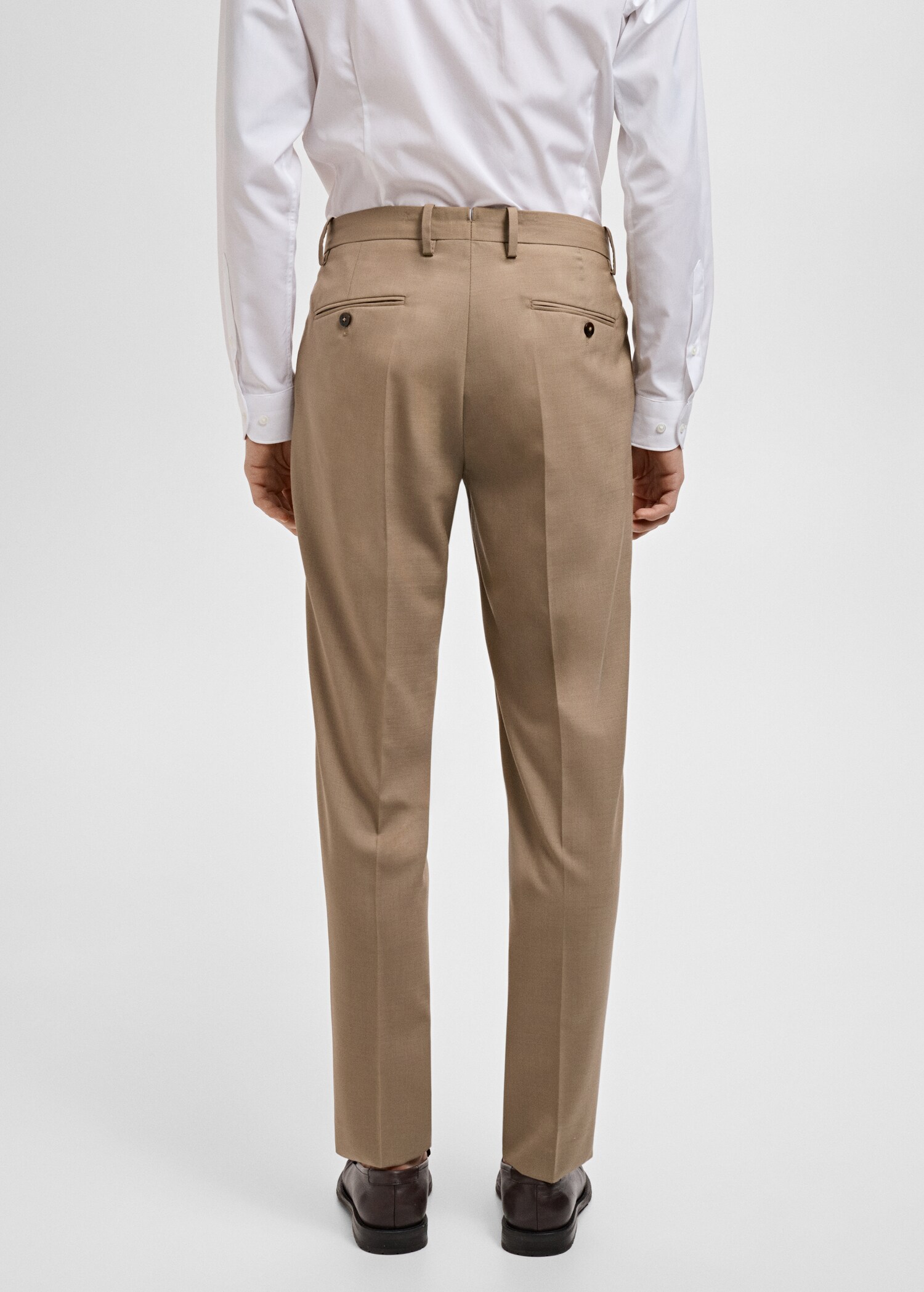 Turin 100% virgin wool suit trousers - Reverse of the article