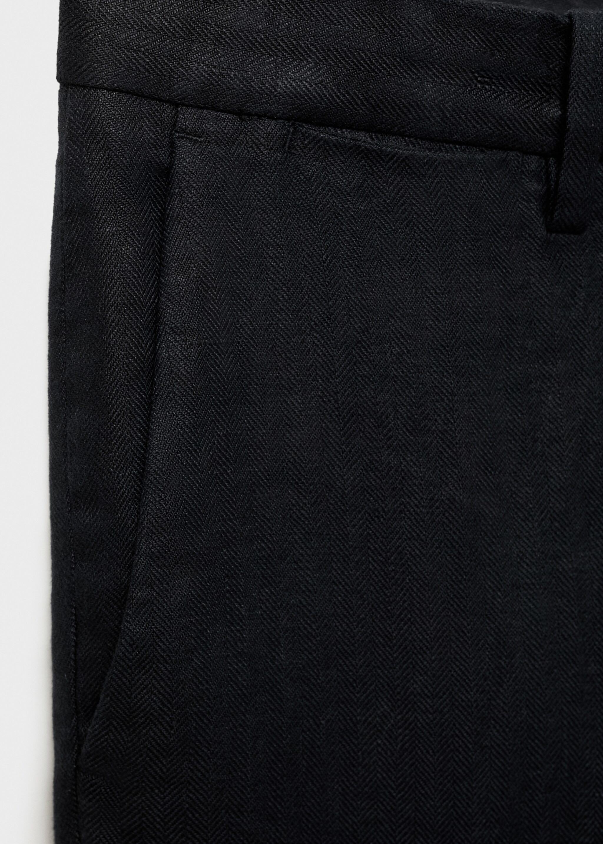 Amalfi 100% linen slim-fit suit trousers - Details of the article 8