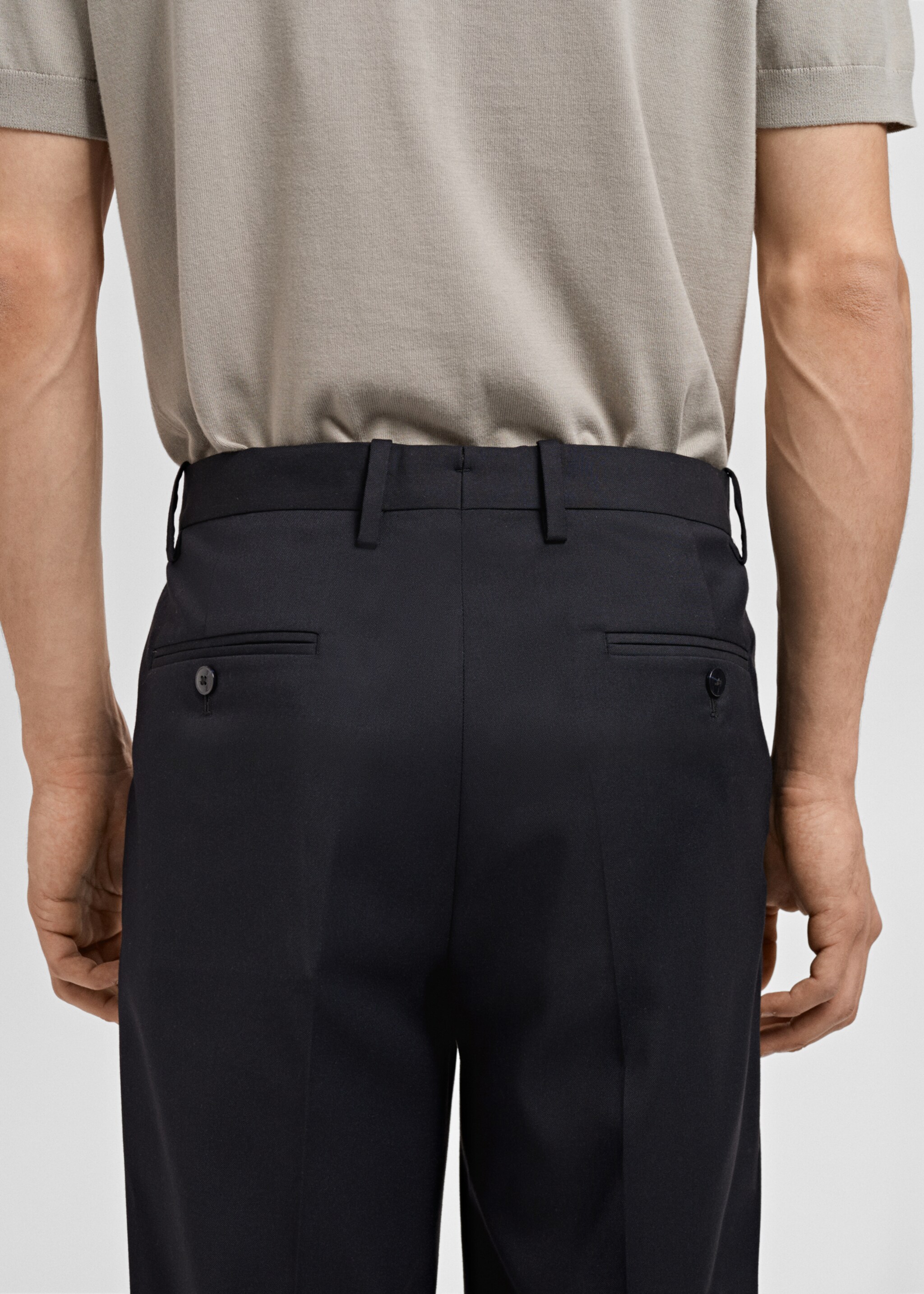 Monaco slim-fit suit trousers - Details of the article 3