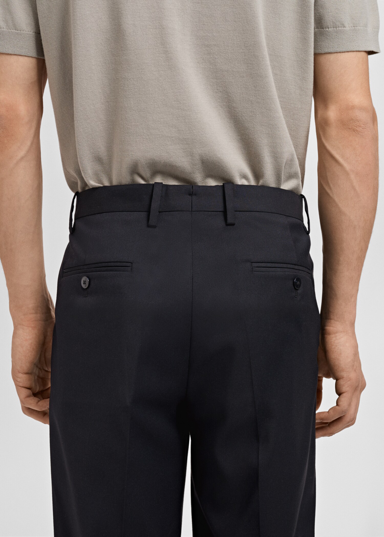Monaco slim-fit suit trousers - Details of the article 3