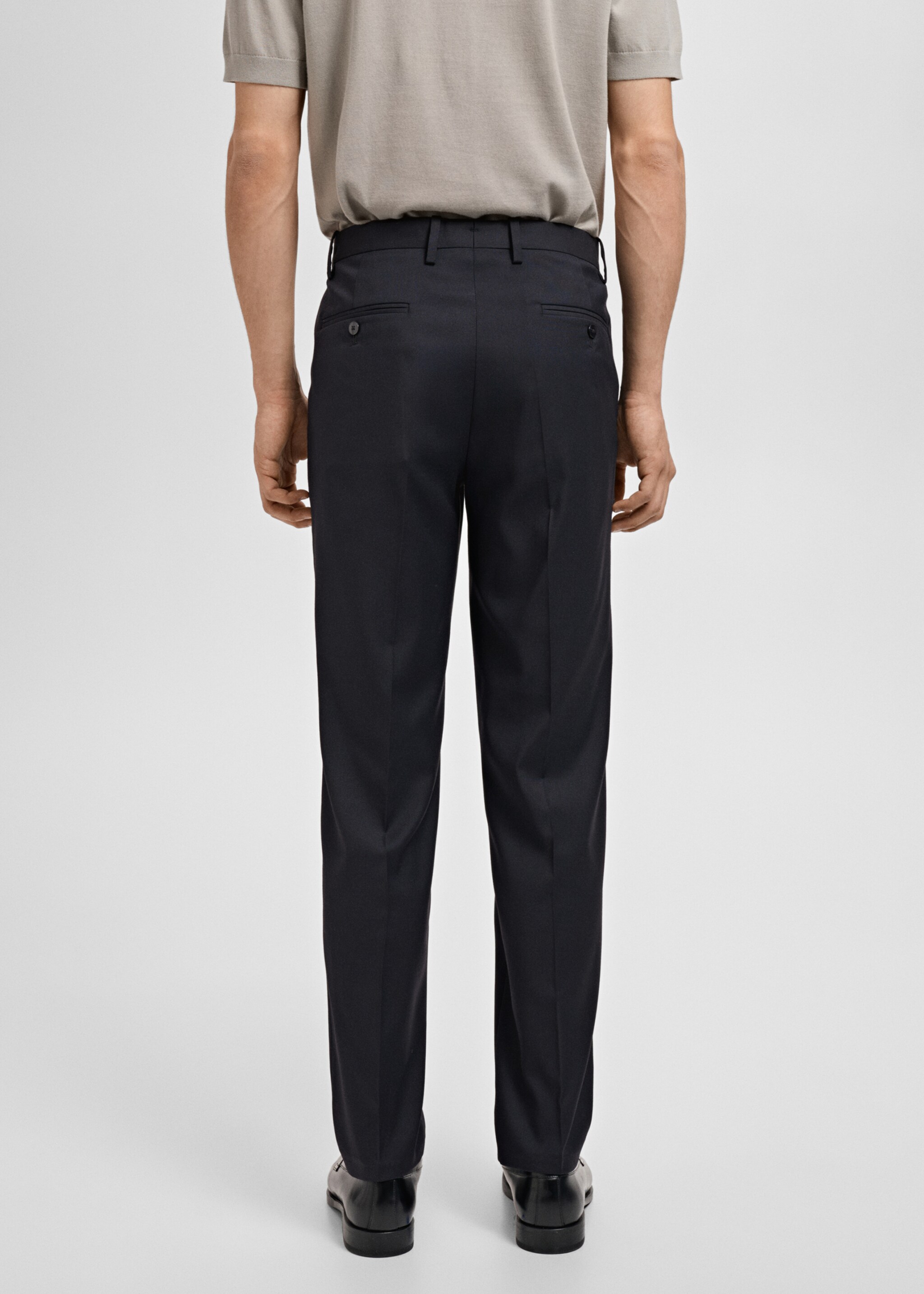 Monaco slim-fit suit trousers - Reverse of the article