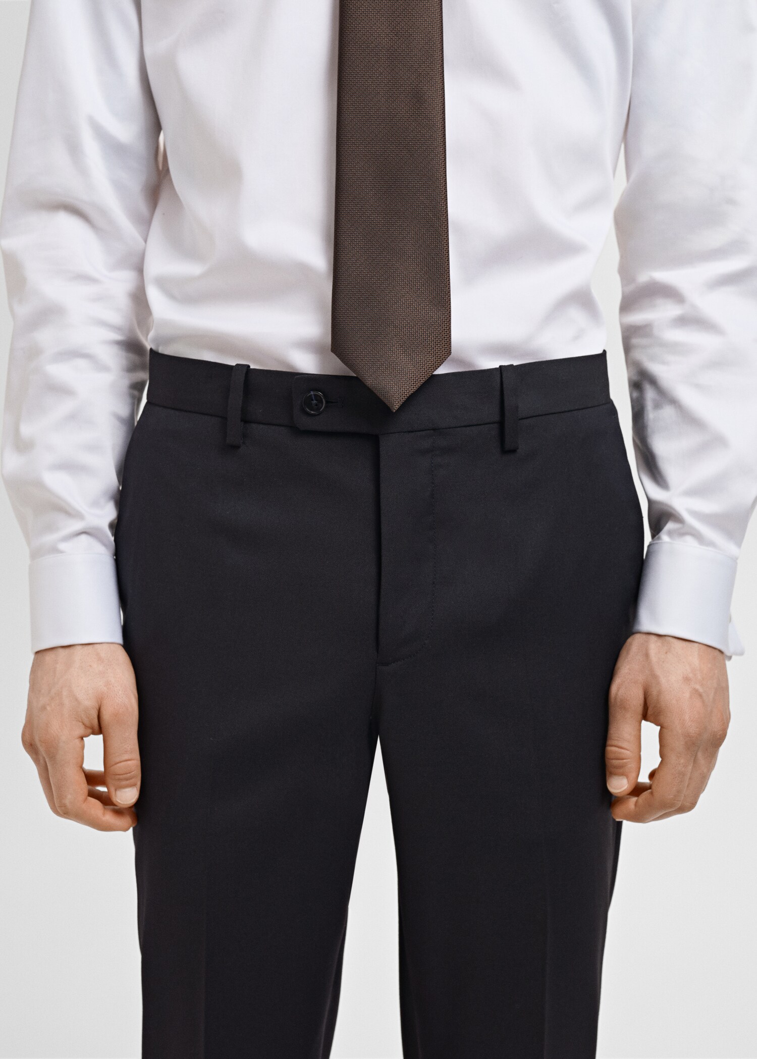 Monaco slim-fit suit trousers - Details of the article 1