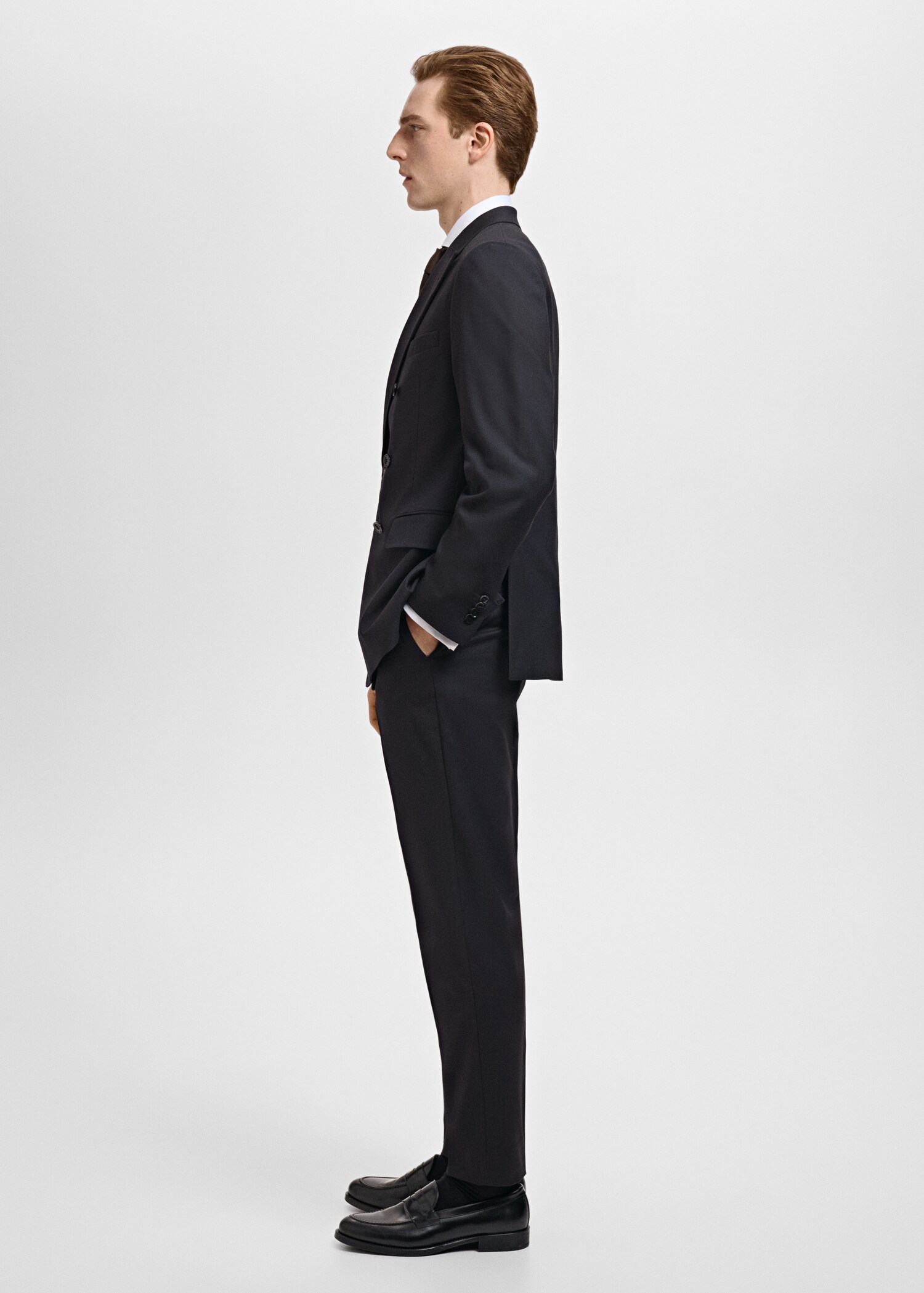 Monaco slim-fit suit trousers - Details of the article 4