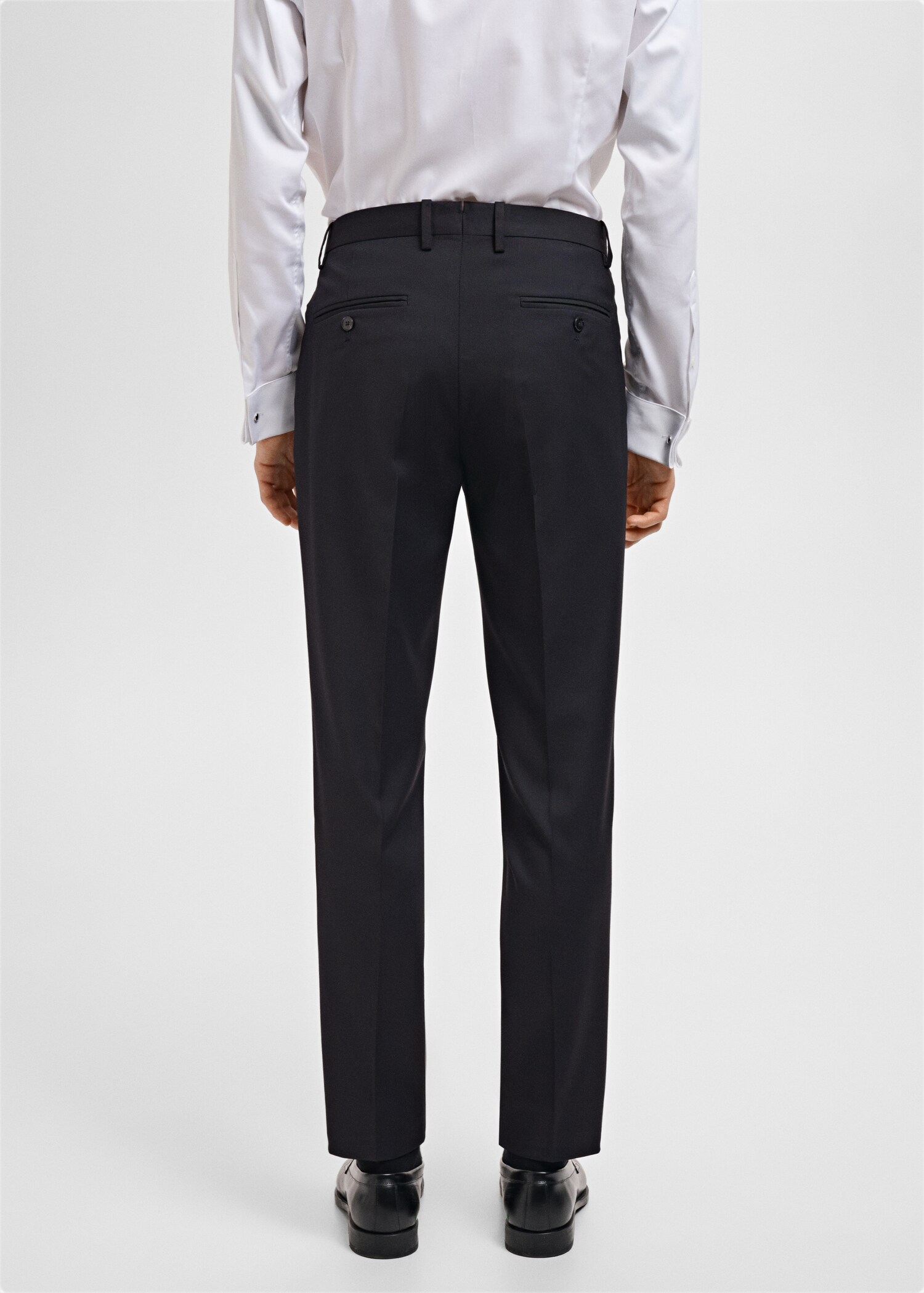 Monaco slim-fit suit trousers - Reverse of the article