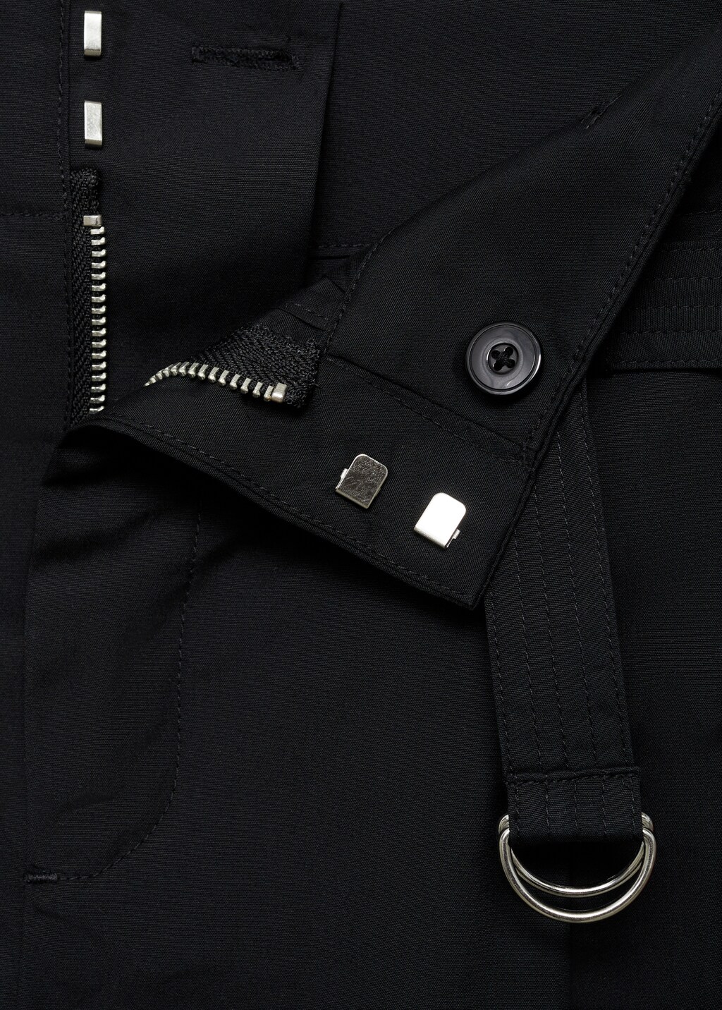 Wide leg pants with belt