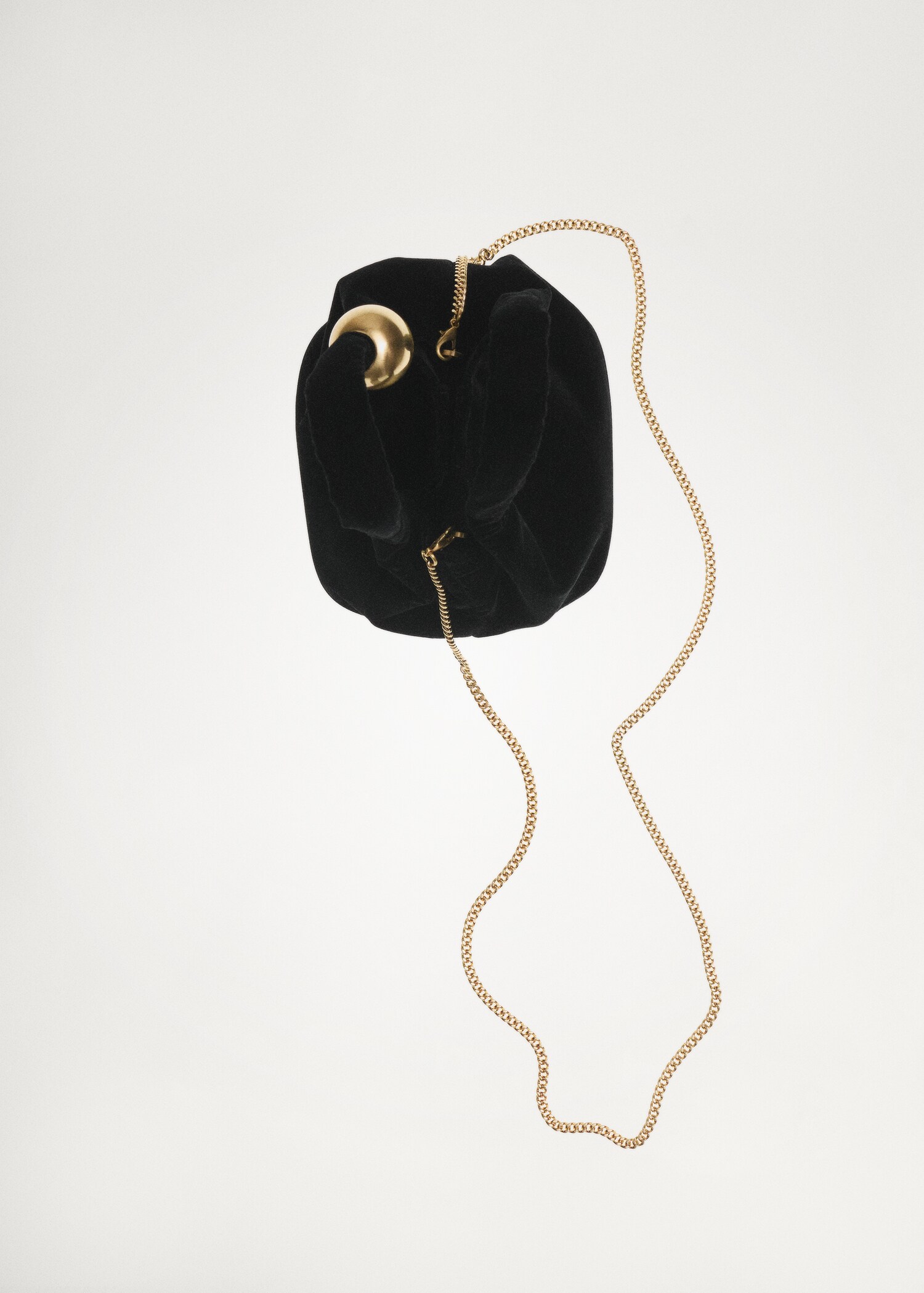 Sac velours détail boule - Plan général