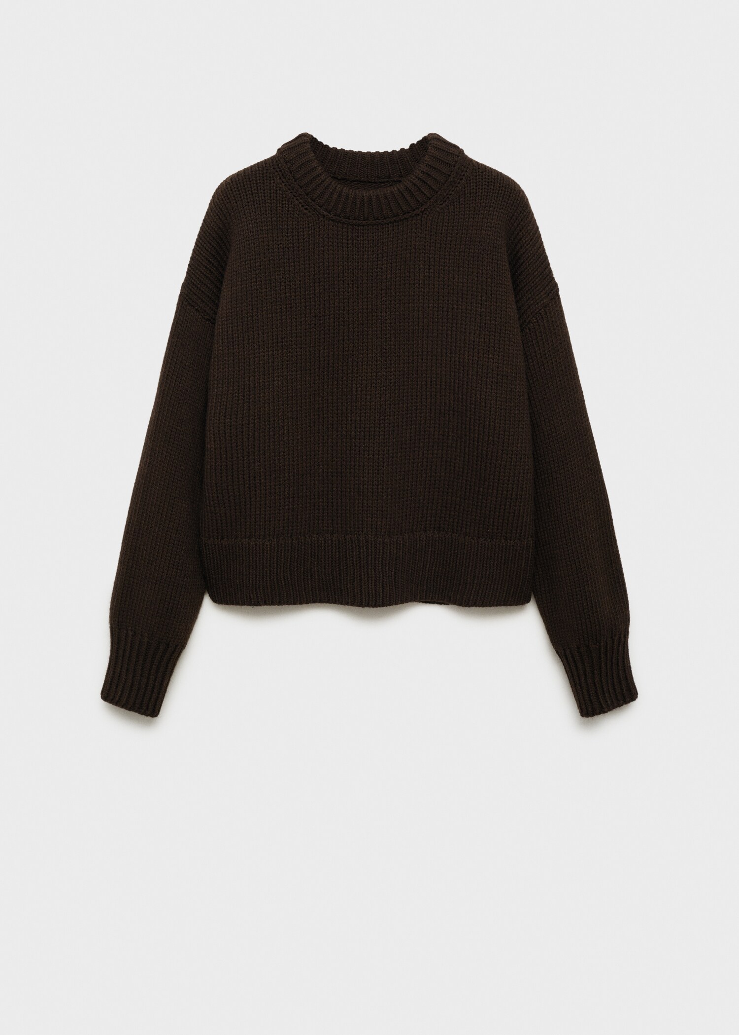 Pull-over grosse maille bords côtelés - Article sans modèle