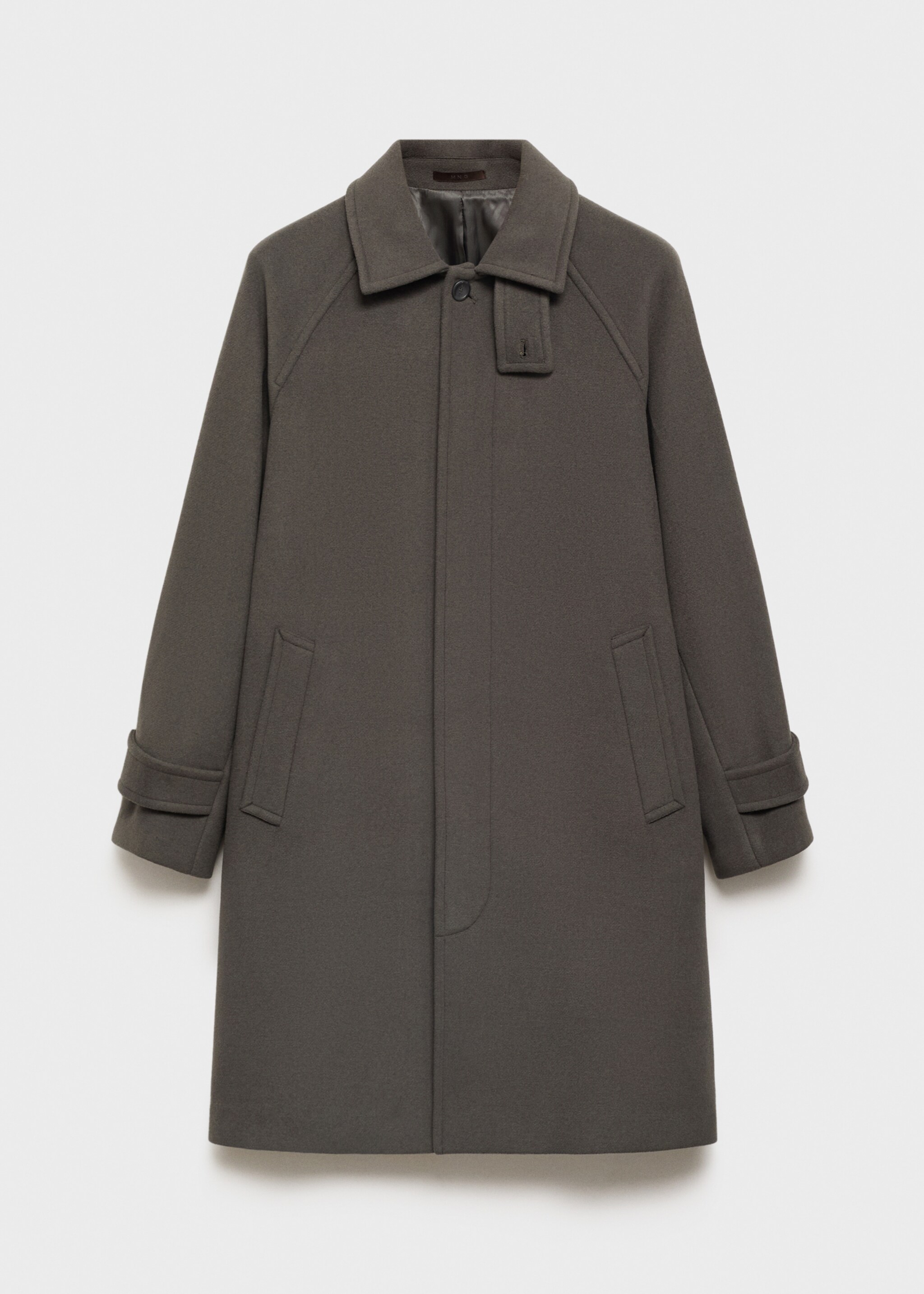 Long recycled wool coat - Article without model