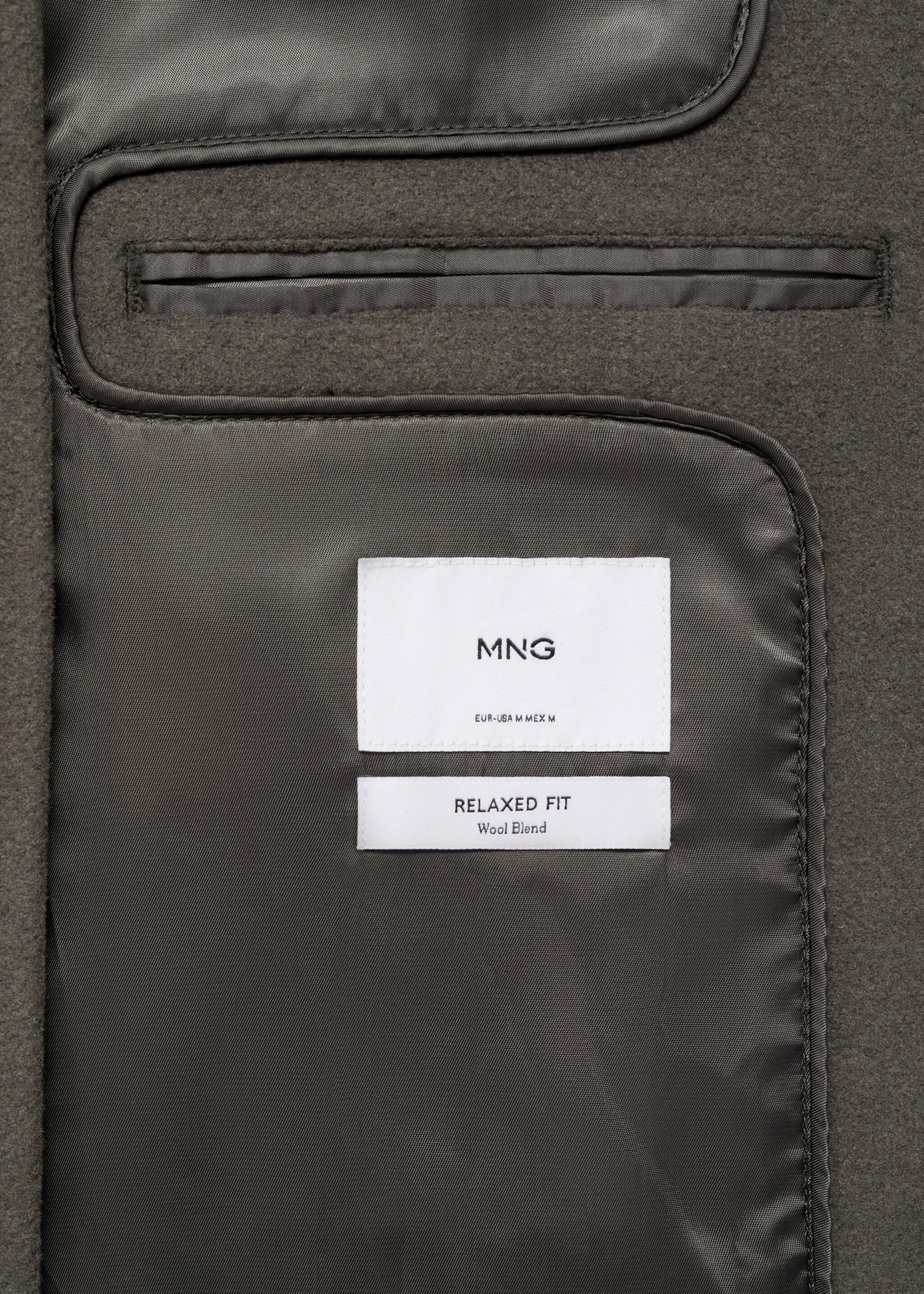 Manteau long laine recyclée - Détail de l'article 0