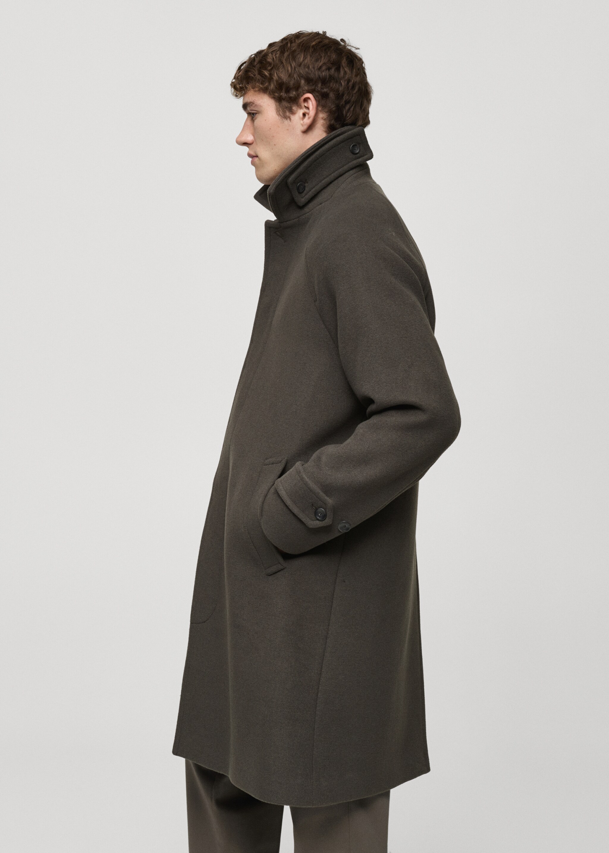 Manteau long laine recyclée - Détail de l'article 2